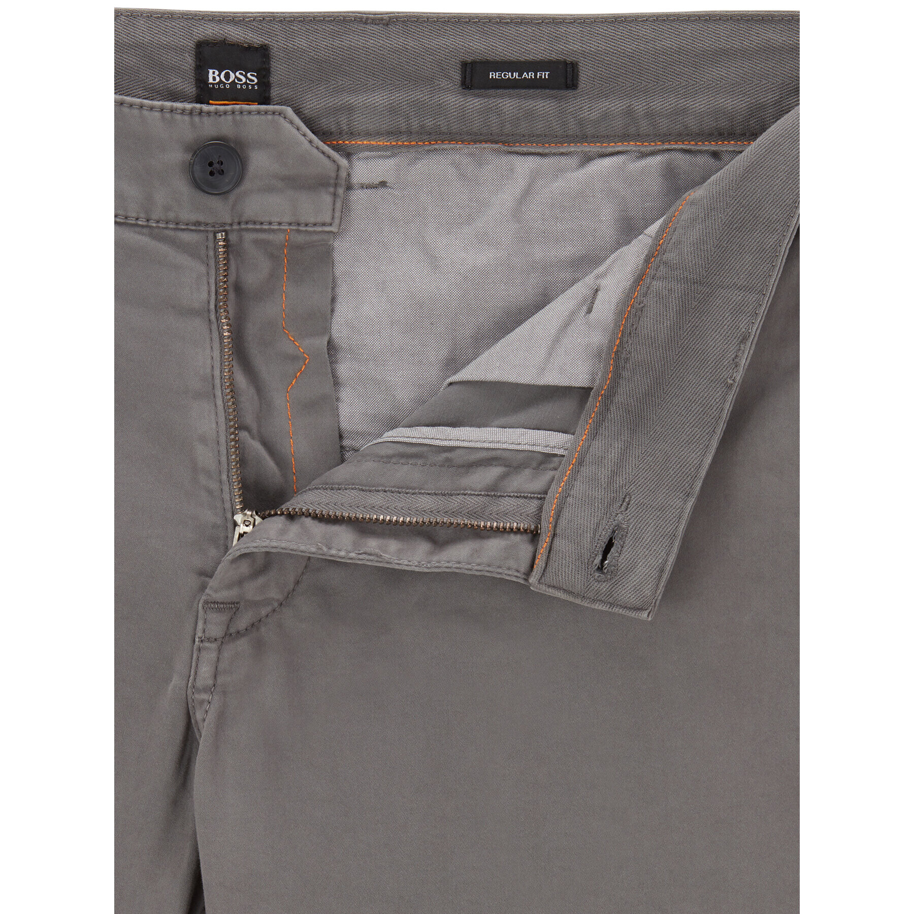 Boss Pantaloni chino Schino 50379154 Gri Regular Fit - Pled.ro