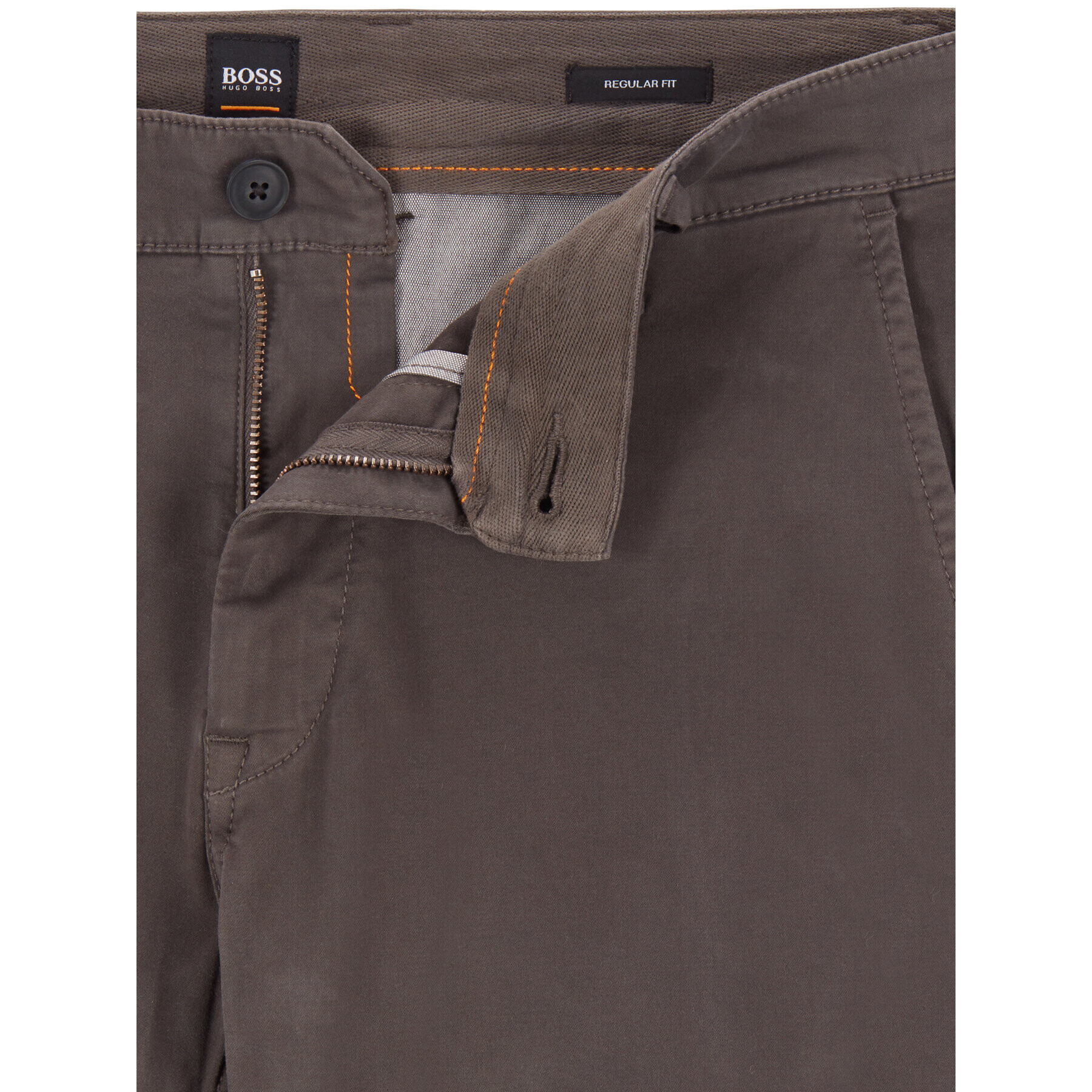 Boss Pantaloni chino Schino 50379154 Verde Regular Fit - Pled.ro