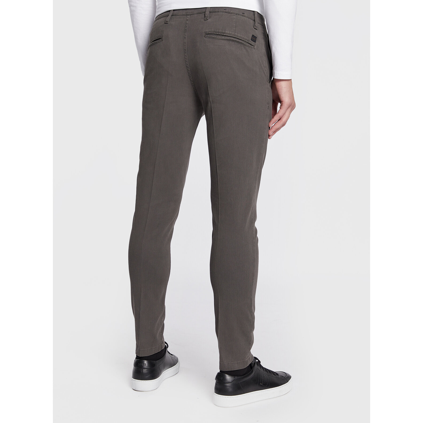 Boss Pantaloni chino Schino-Taber-1 50472558 Gri Slim Fit - Pled.ro