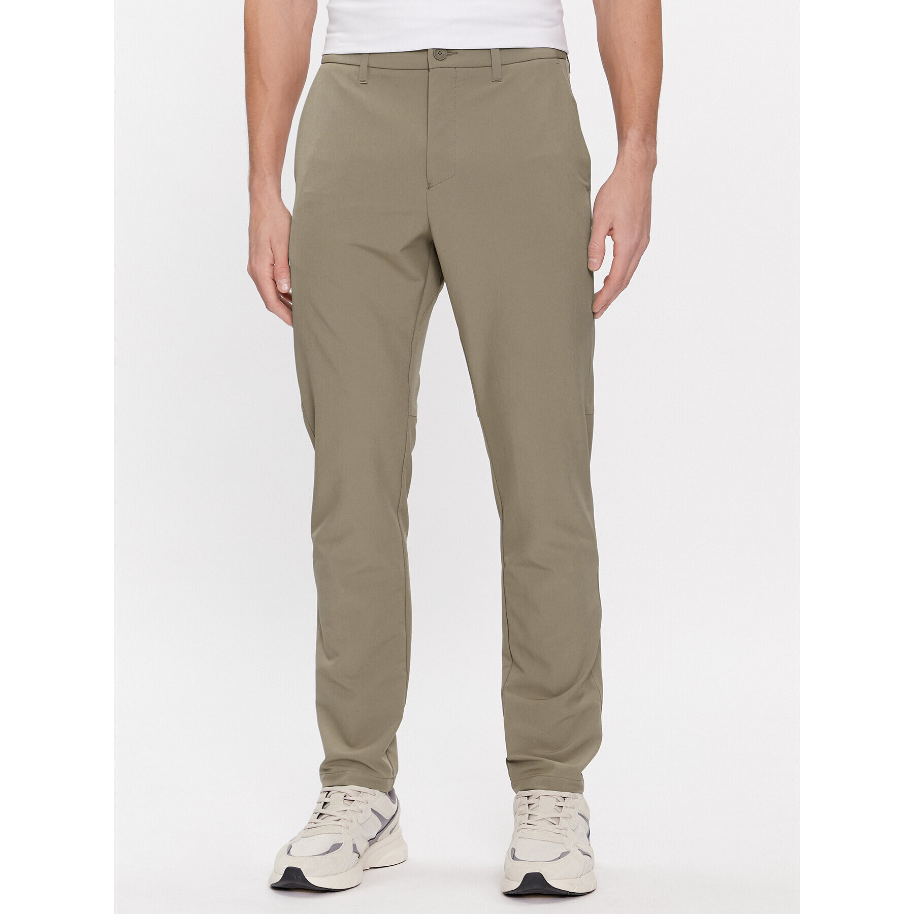 Boss Pantaloni chino T_Commuter 50495497 Verde Slim Fit - Pled.ro