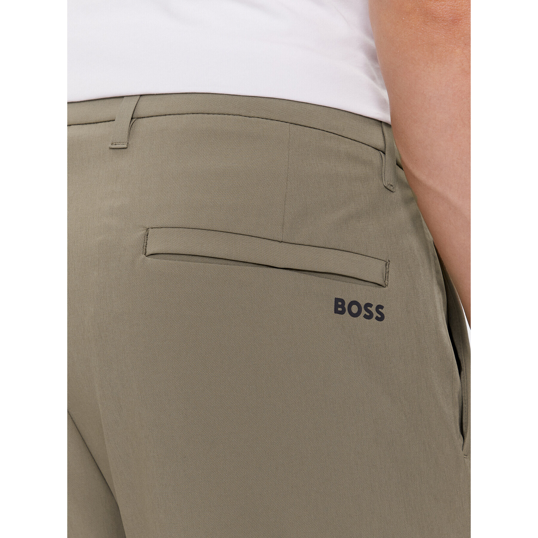 Boss Pantaloni chino T_Commuter 50495497 Verde Slim Fit - Pled.ro