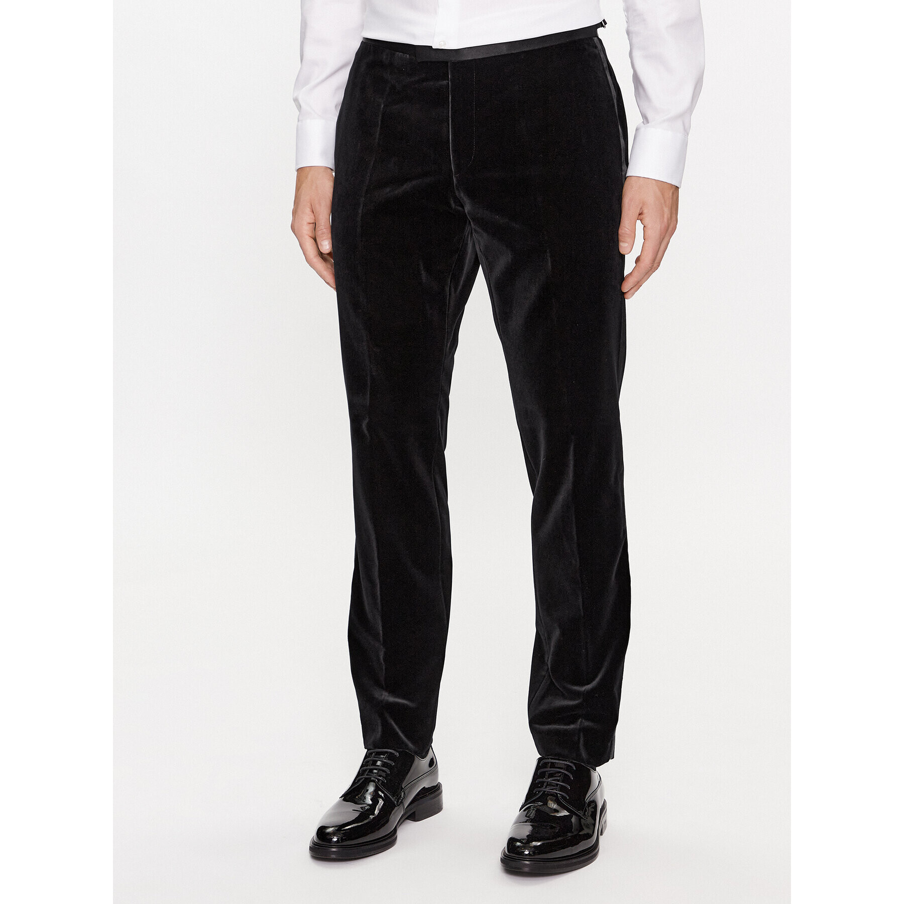 Boss Pantaloni de costum H-Genius-Tux-231 50484723 Negru Slim Fit - Pled.ro