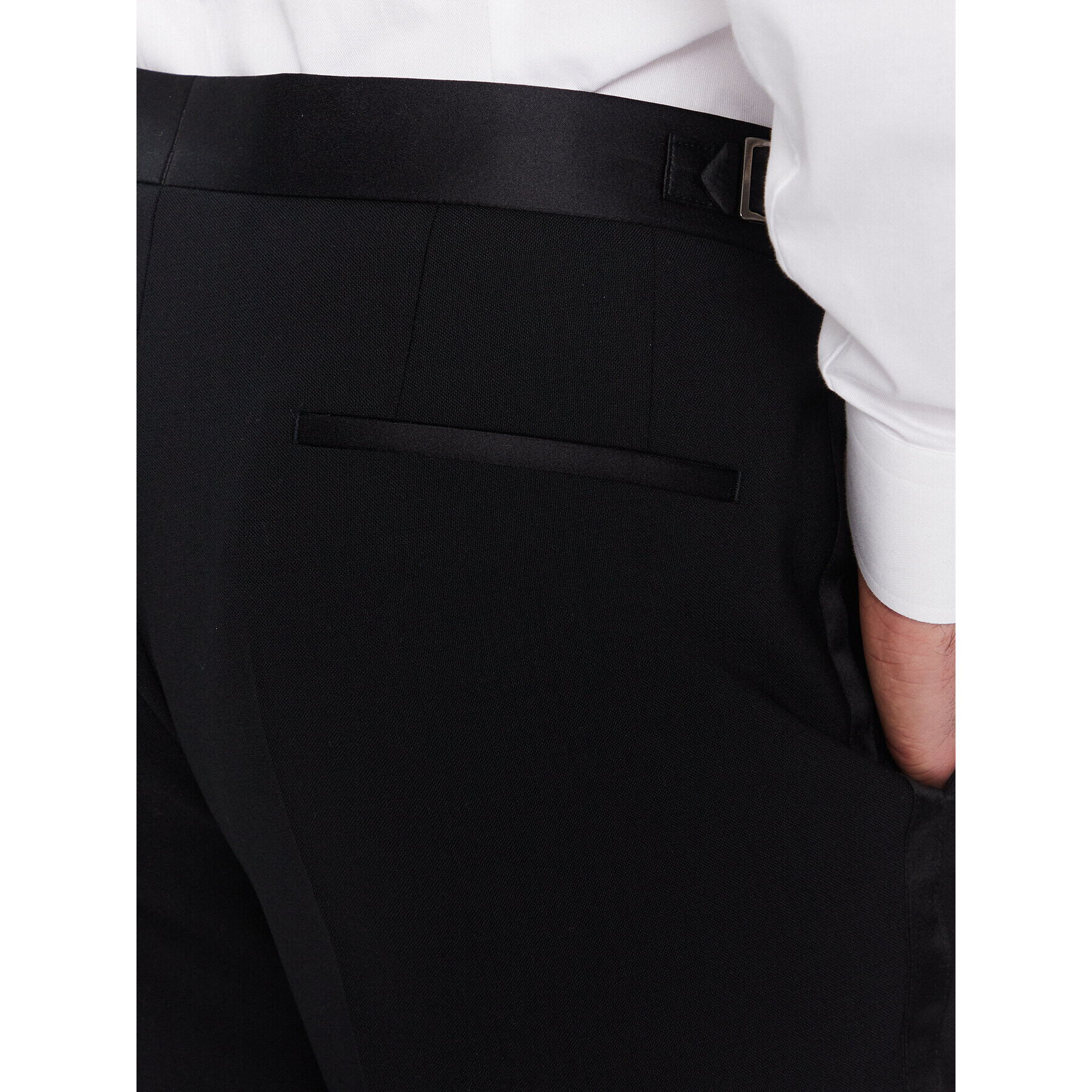 Boss Pantaloni de costum H-Genius 50485347 Negru Regular Fit - Pled.ro