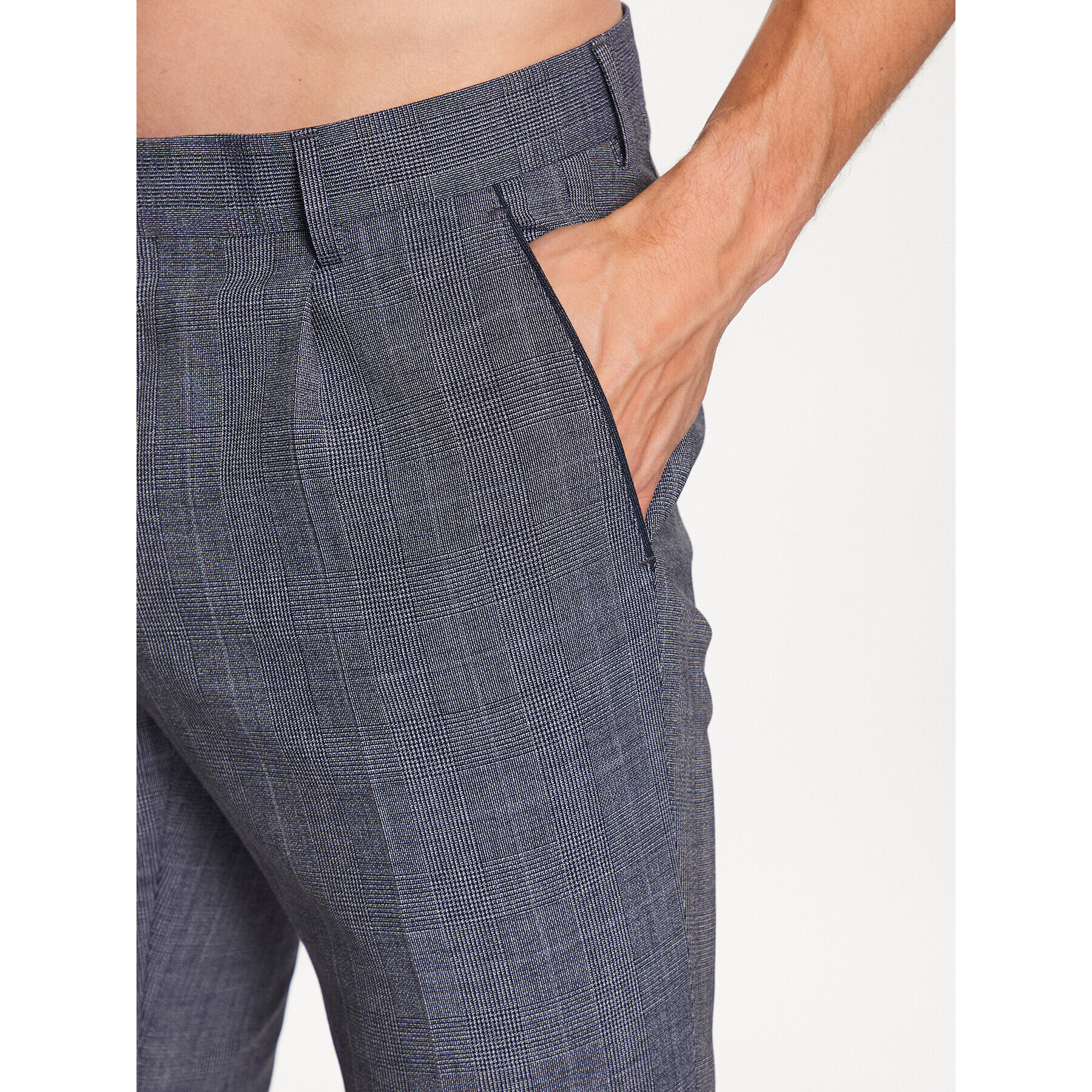 Boss Pantaloni din material 50489440 Albastru Slim Fit - Pled.ro