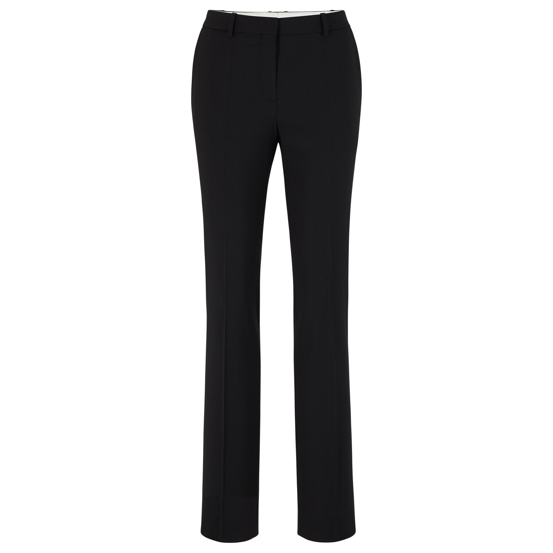 Boss Pantaloni din material 50490045 Negru Regular Fit - Pled.ro