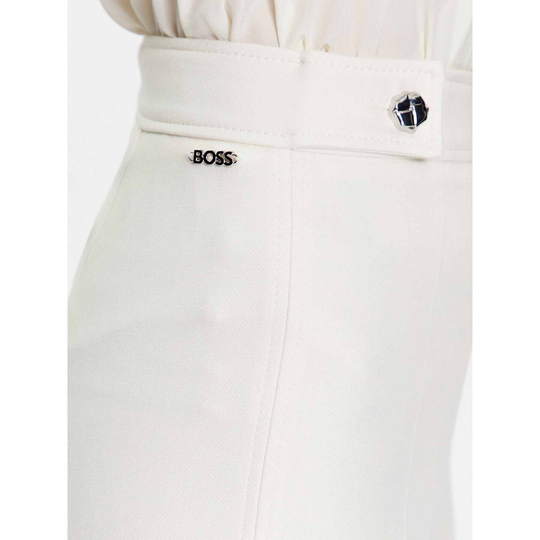 Boss Pantaloni din material 50495683 Écru Regular Fit - Pled.ro