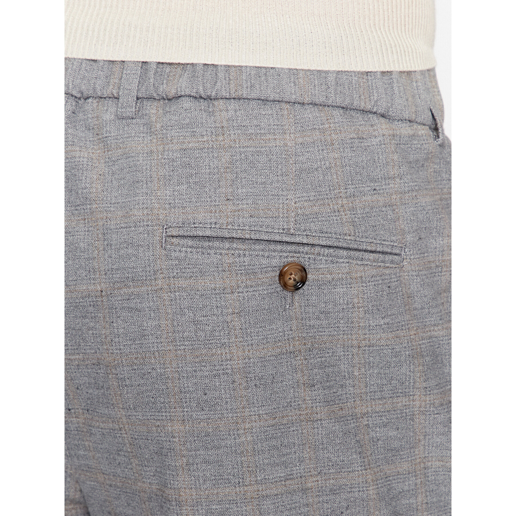 Boss Pantaloni din material 50501867 Gri Slim Fit - Pled.ro