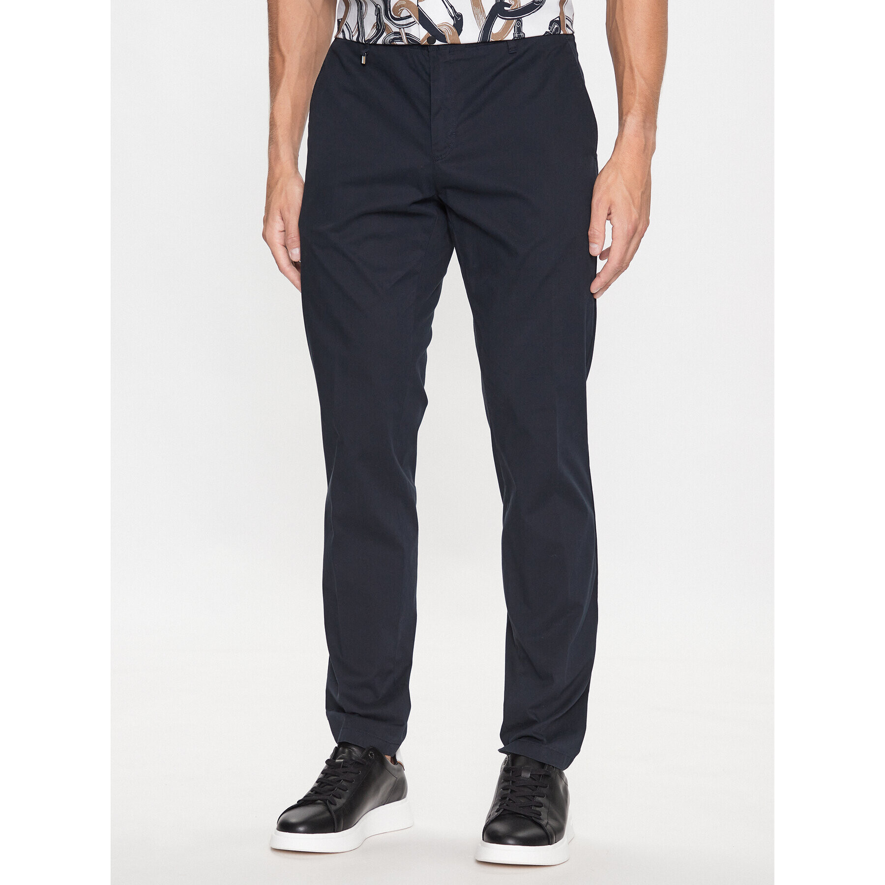 Boss Pantaloni din material C_Genius 50488493 Bleumarin Slim Fit - Pled.ro