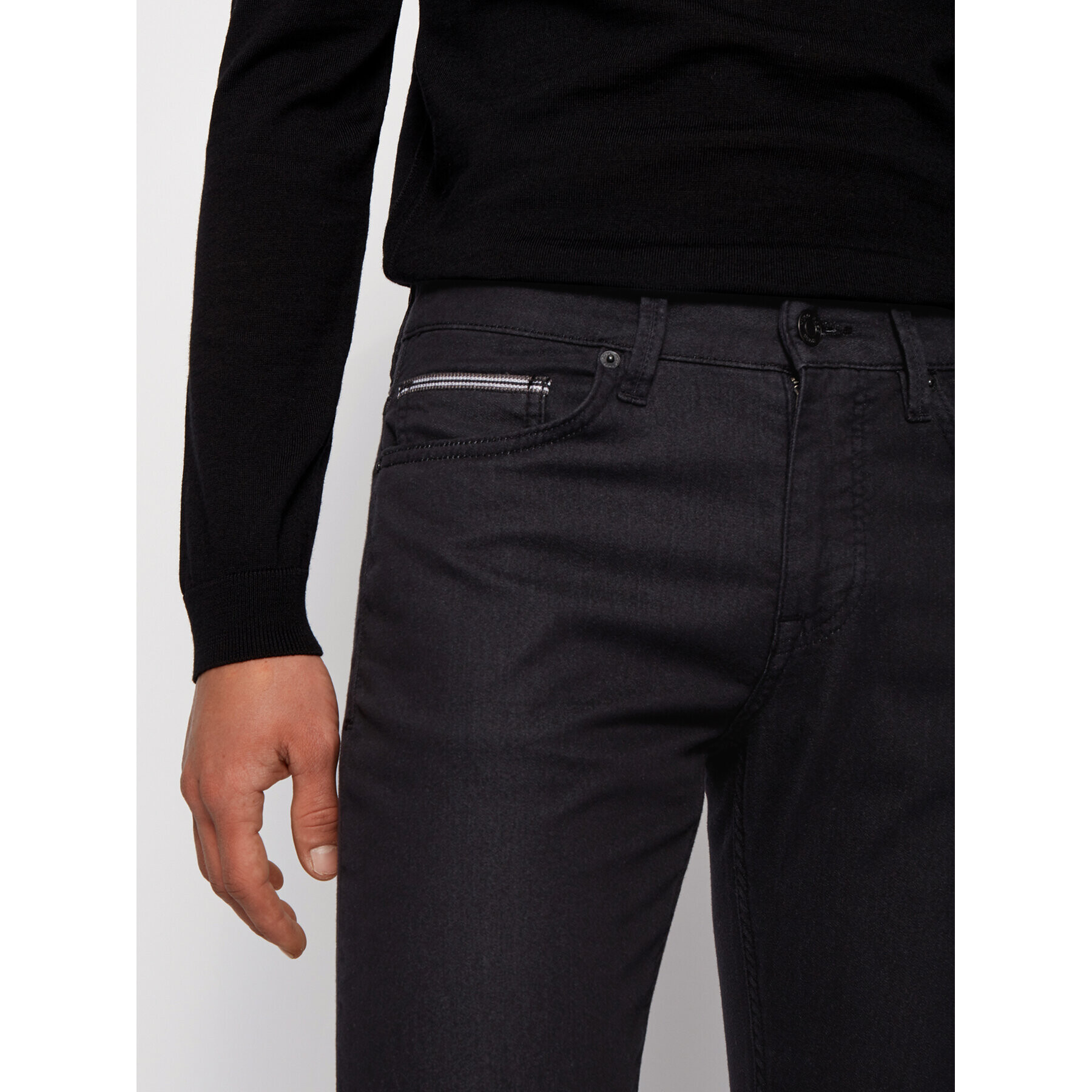 Boss Pantaloni din material Delaware3-1-20+ 50435156 Negru Slim Fit - Pled.ro