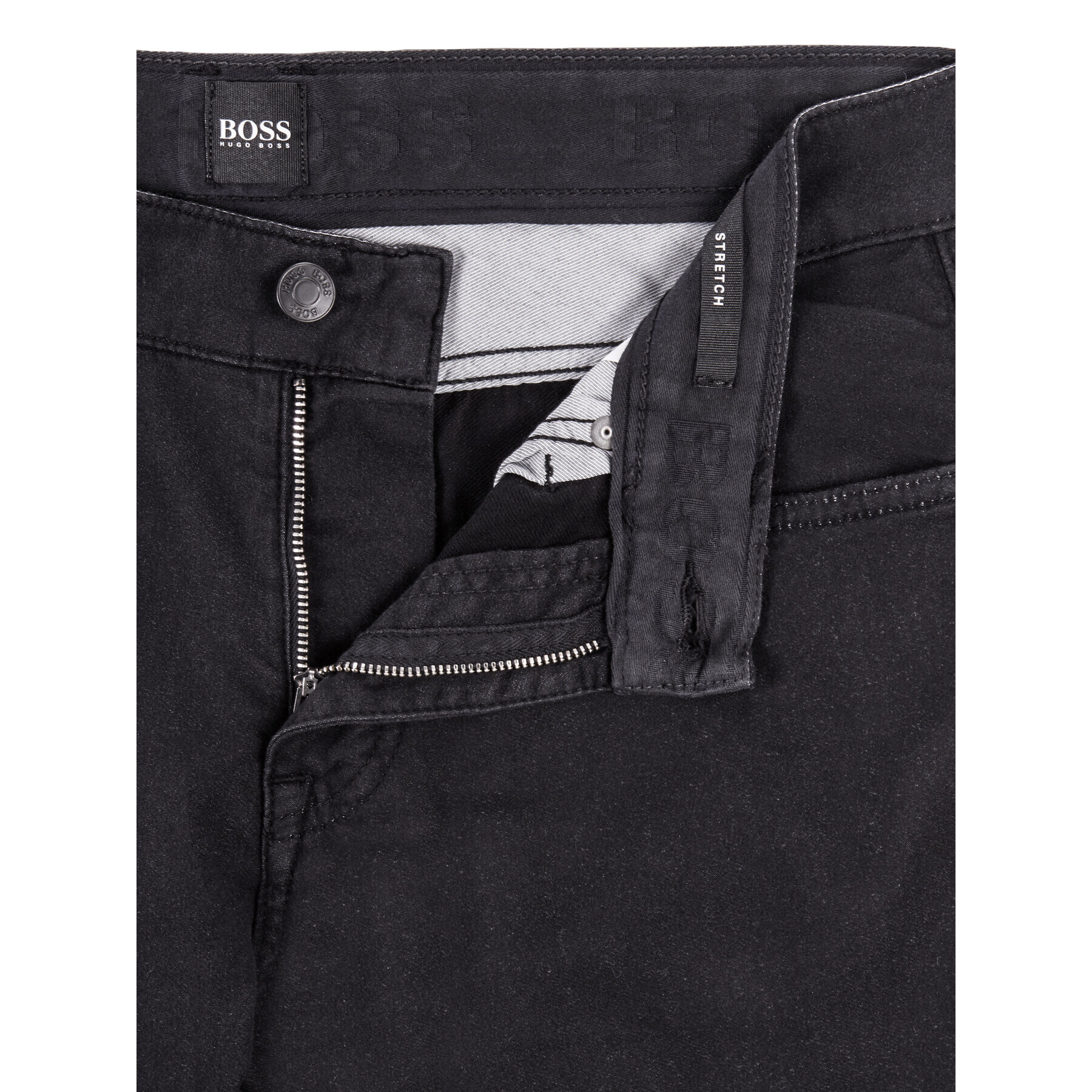 Boss Pantaloni din material Delaware3-1-20+ 50435156 Negru Slim Fit - Pled.ro