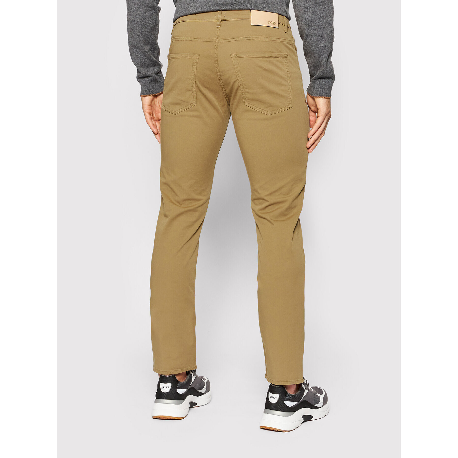 Boss Pantaloni din material Delaware3-5-20 50449504 Maro Slim Fit - Pled.ro