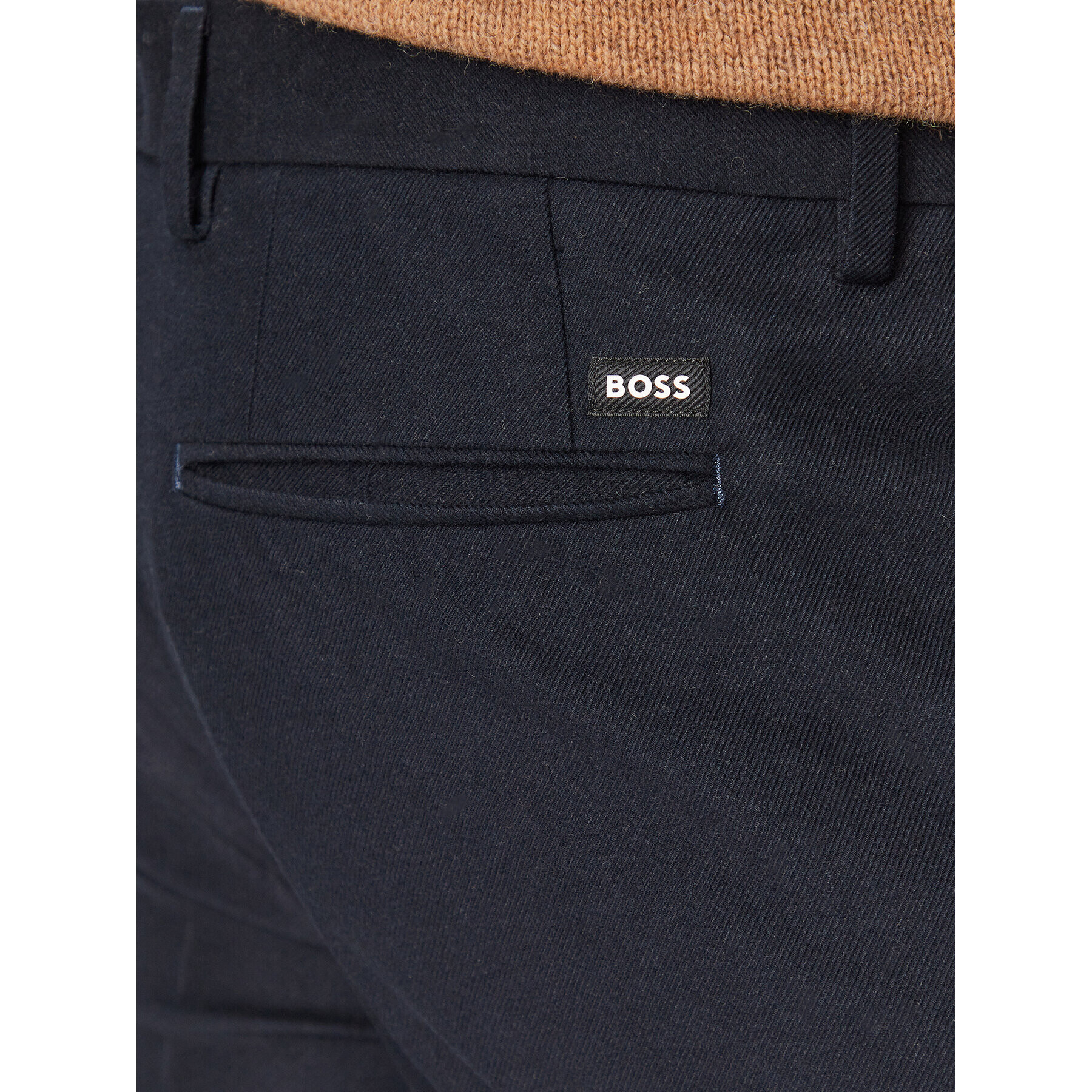 Boss Pantaloni din material Kaito 50499643 Bleumarin Regular Fit - Pled.ro