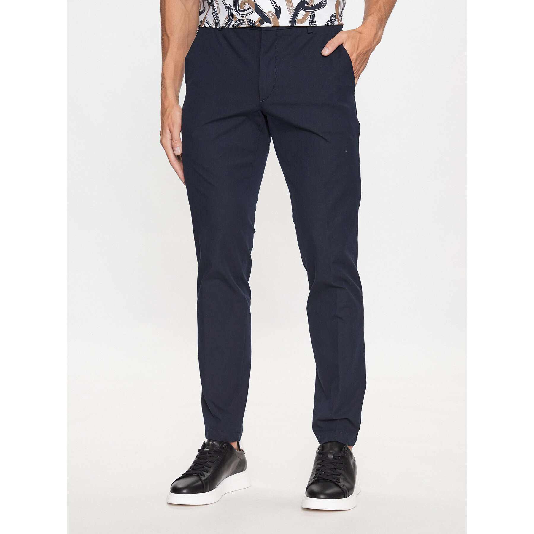 Boss Pantaloni din material Kaito1_T 50487754 Bleumarin Slim Fit - Pled.ro