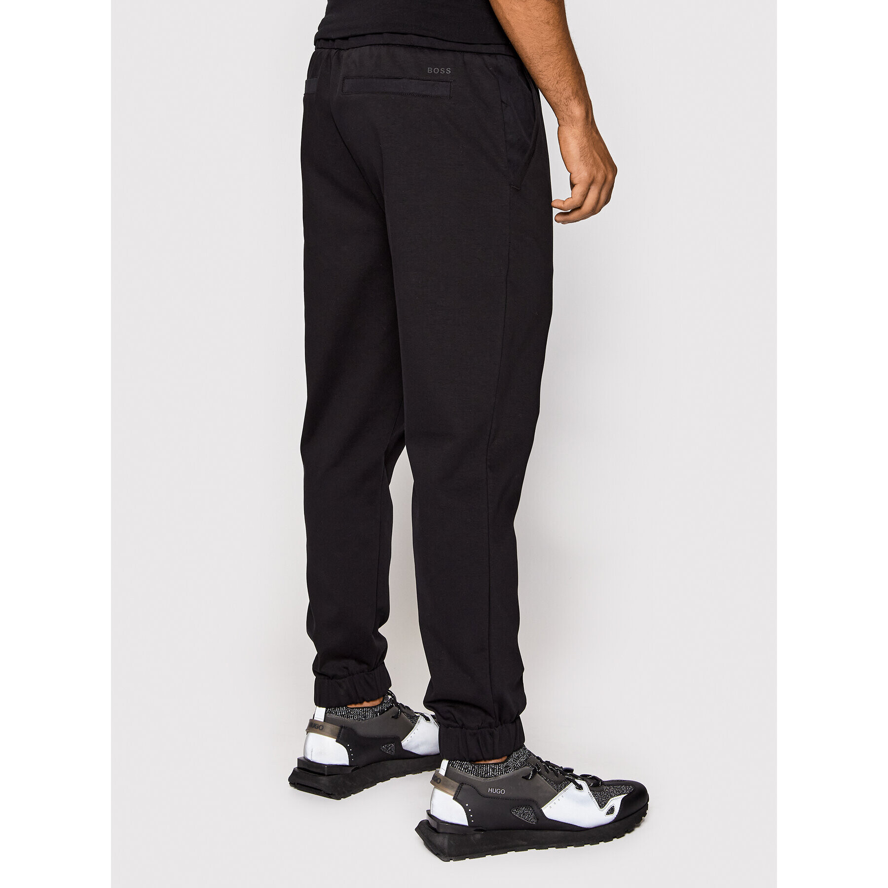 Boss Pantaloni din material Lamont 69 50458512 Negru Regular Fit - Pled.ro