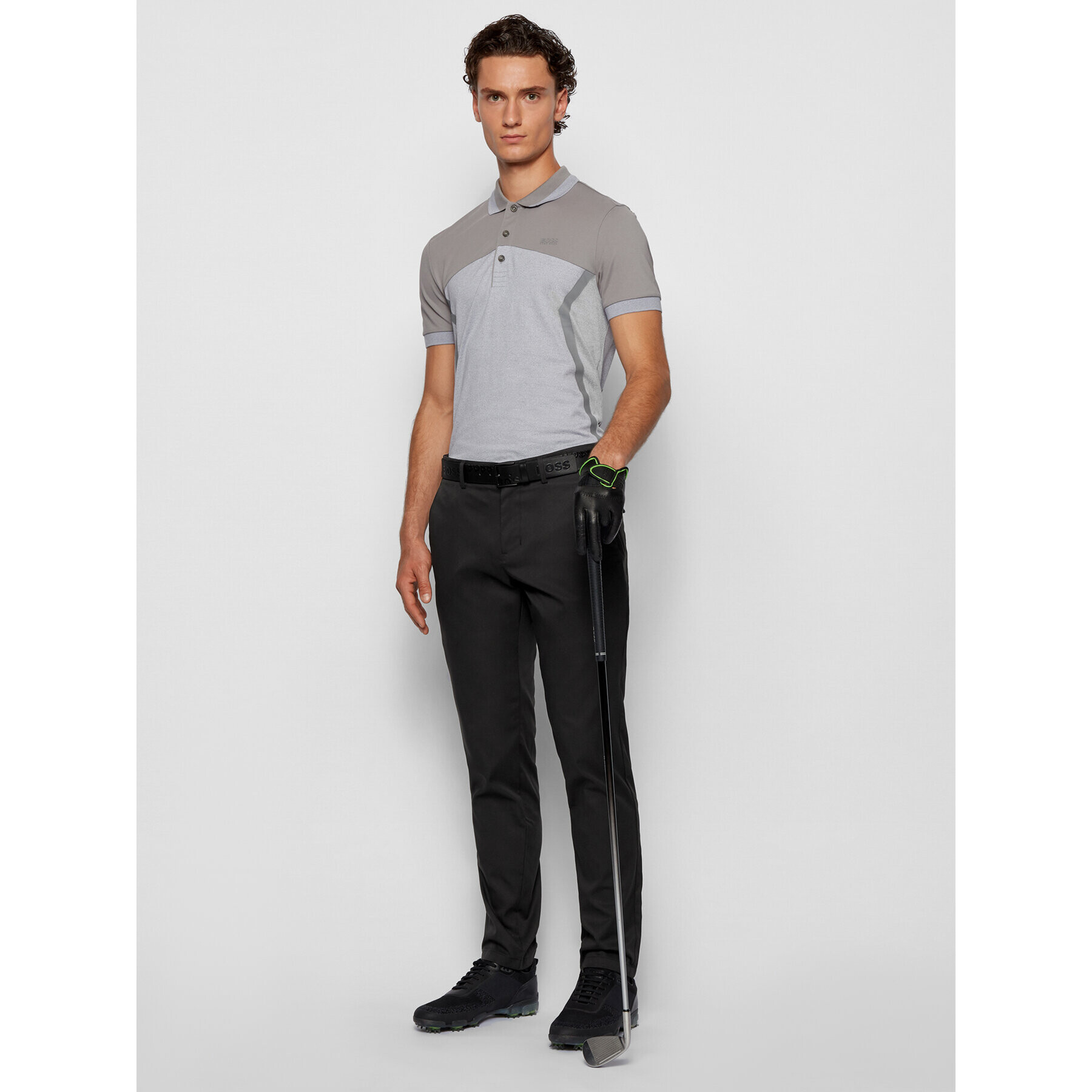 Boss Pantaloni din material Spectre 50430357 Negru Slim Fit - Pled.ro