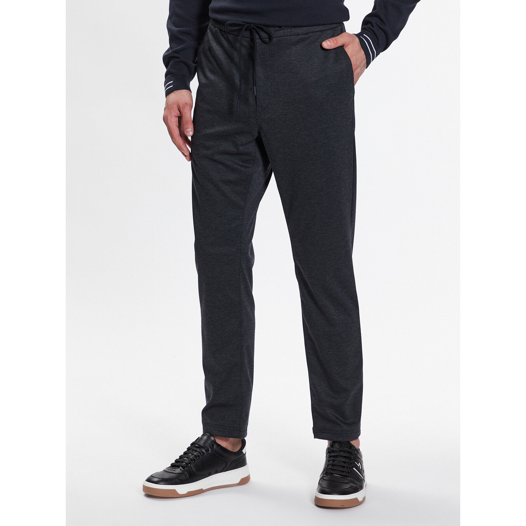 Boss Pantaloni din material Taber-Ds 50488915 Bleumarin Tapered Fit - Pled.ro