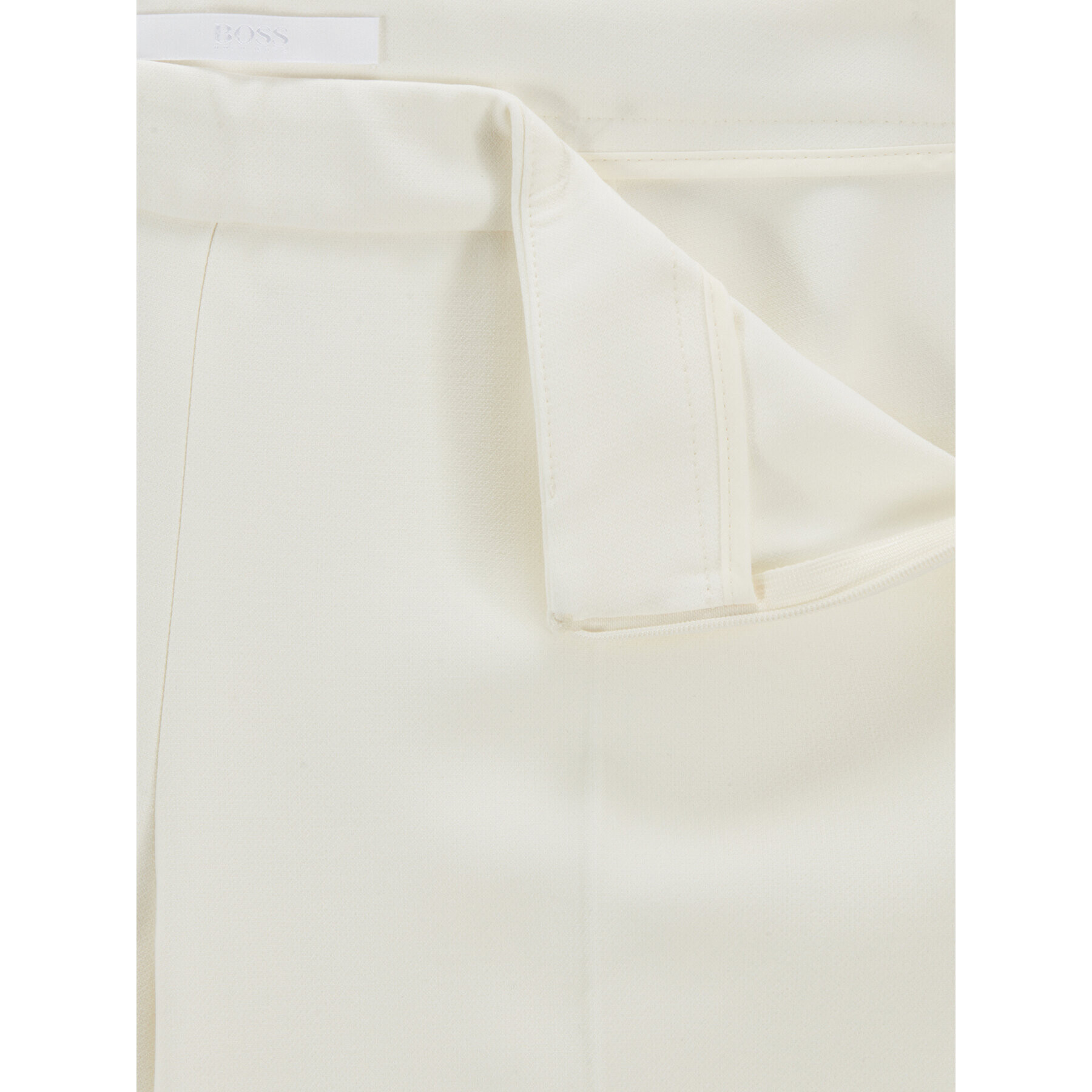 Boss Pantaloni din material Tiluna_Sidezip2 50405845 Alb Slim Fit - Pled.ro