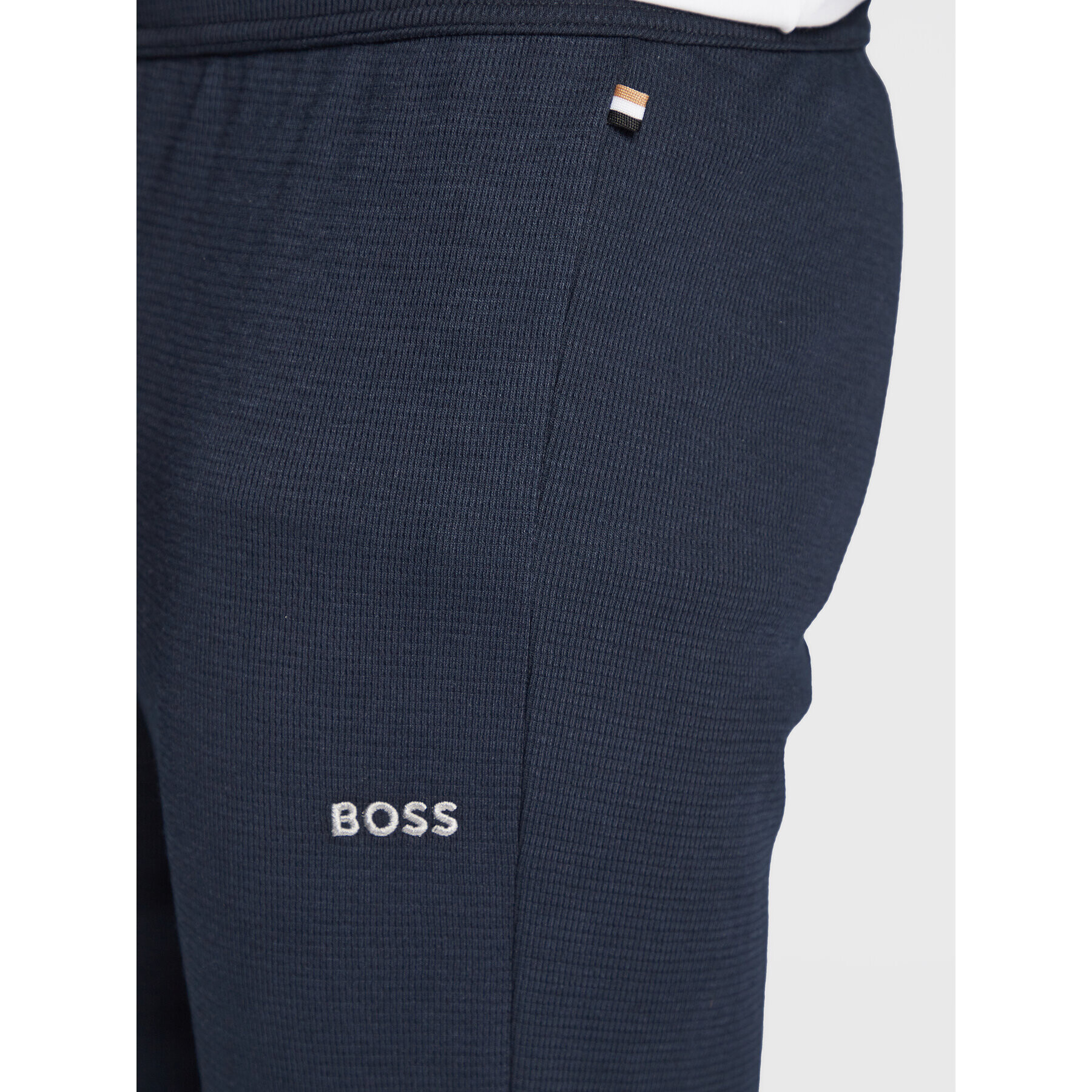 Boss Pantaloni pijama Waffle 50486456 Bleumarin Regular Fit - Pled.ro