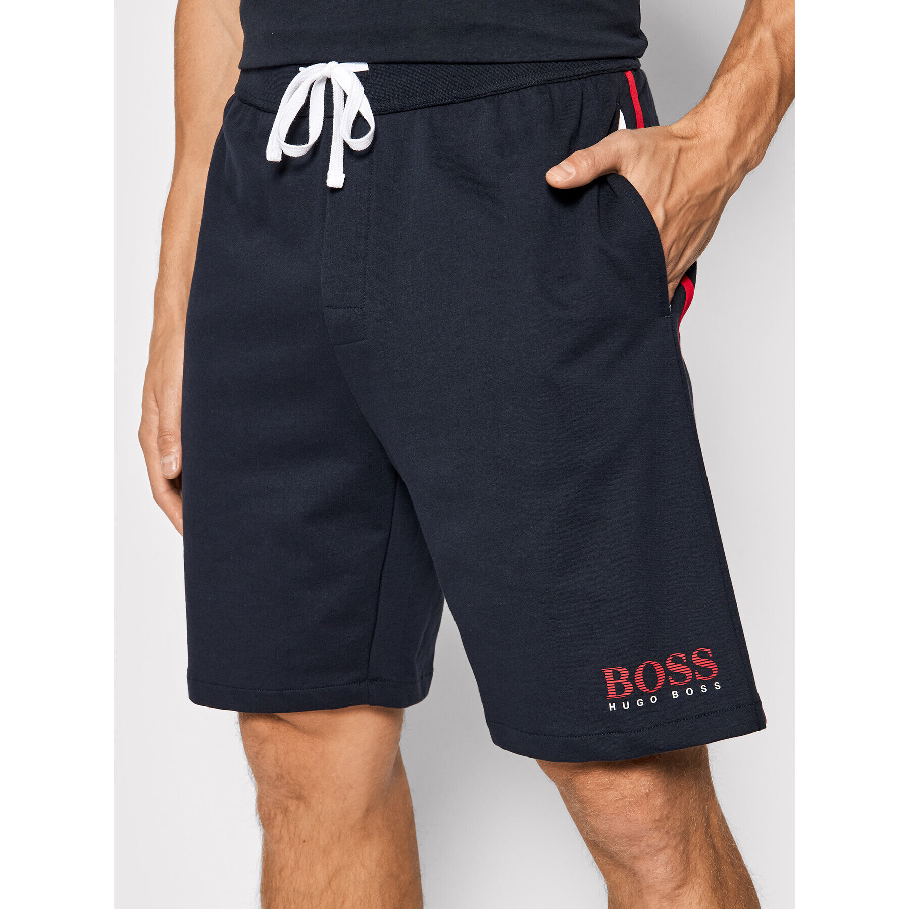 Boss Pantaloni scurți sport Authentic 50452260 Bleumarin Regular Fit - Pled.ro