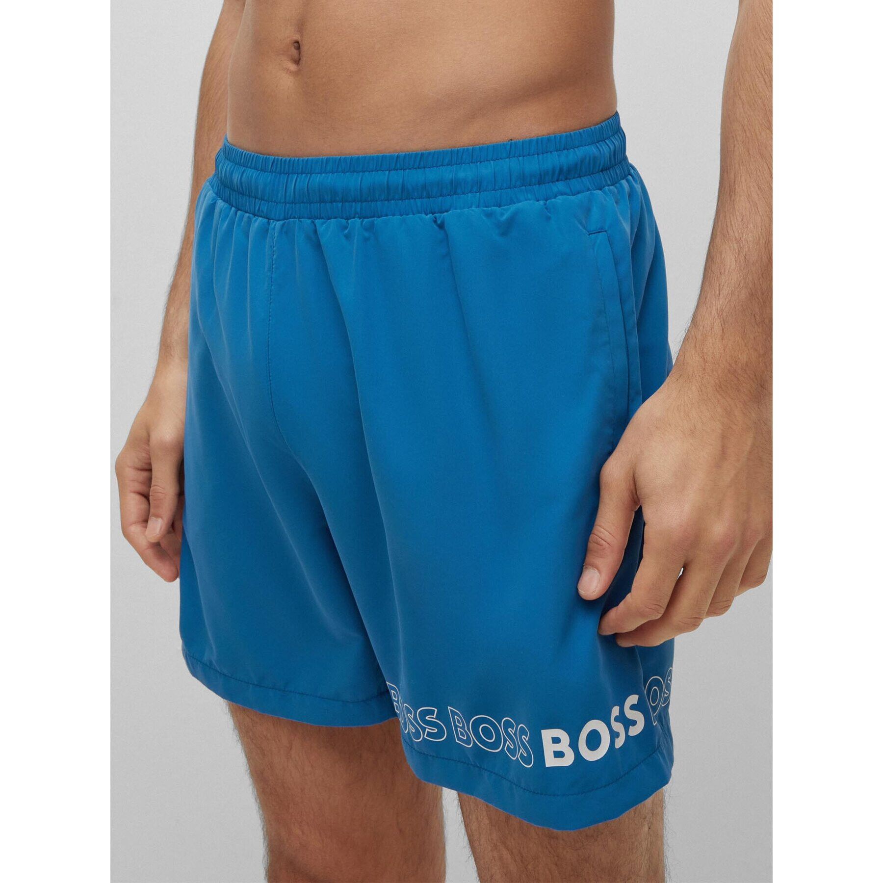 Boss Pantaloni scurți pentru înot Dolphin 50469300 Albastru Regular Fit - Pled.ro