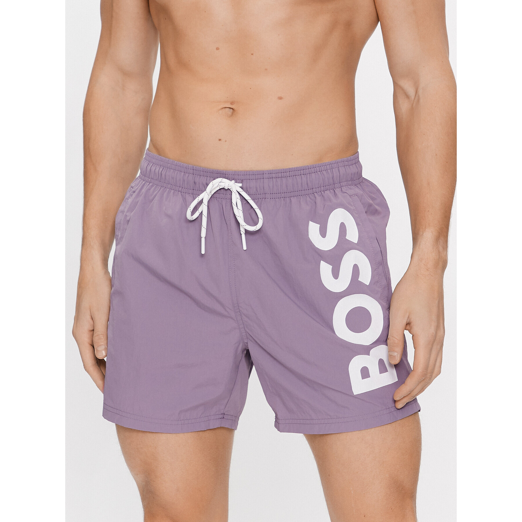 Boss Pantaloni scurți pentru înot Octopus 50469594 Violet Regular Fit - Pled.ro