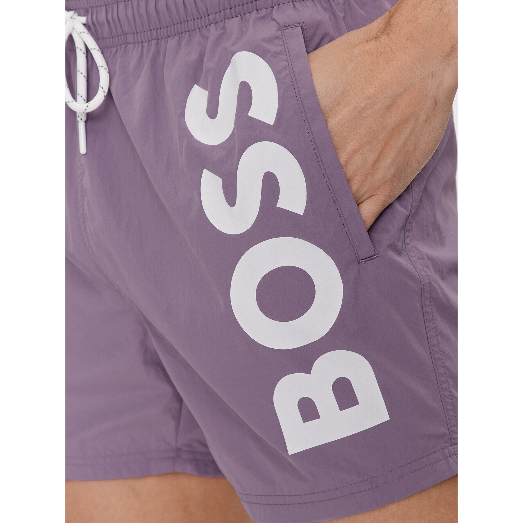 Boss Pantaloni scurți pentru înot Octopus 50469594 Violet Regular Fit - Pled.ro