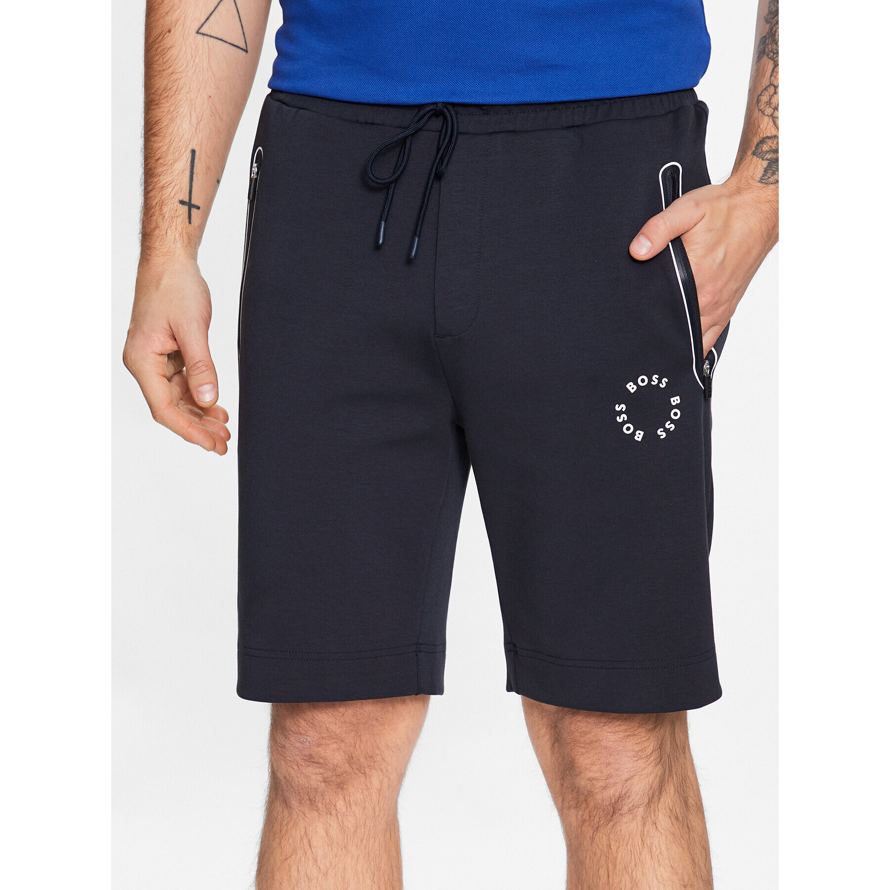 Boss Pantaloni scurți sport 50487954 Bleumarin Regular Fit - Pled.ro