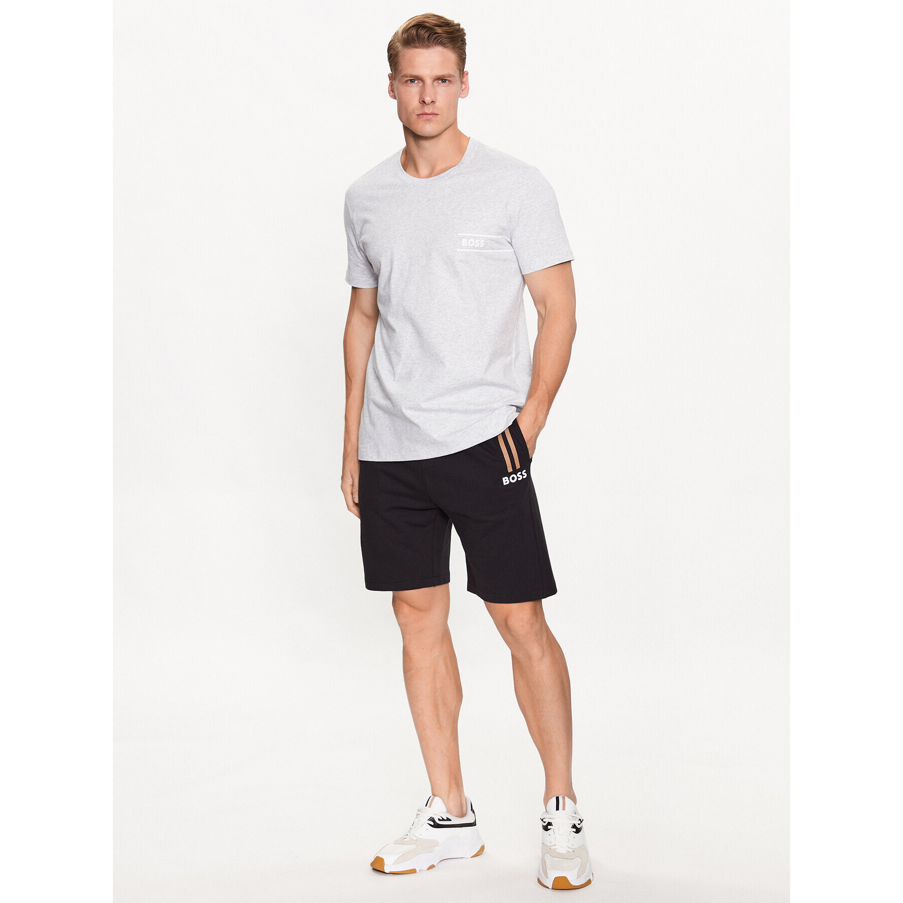 Boss Pantaloni scurți sport 50491263 Negru - Pled.ro