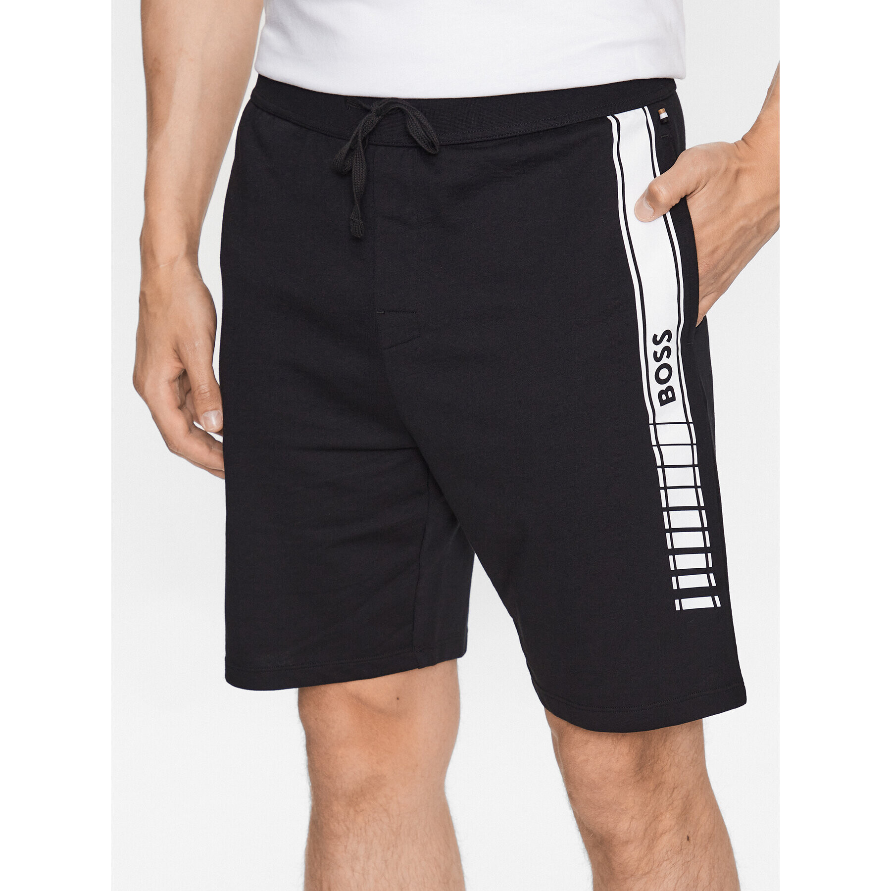 Boss Pantaloni scurți sport 50496771 Negru Regular Fit - Pled.ro