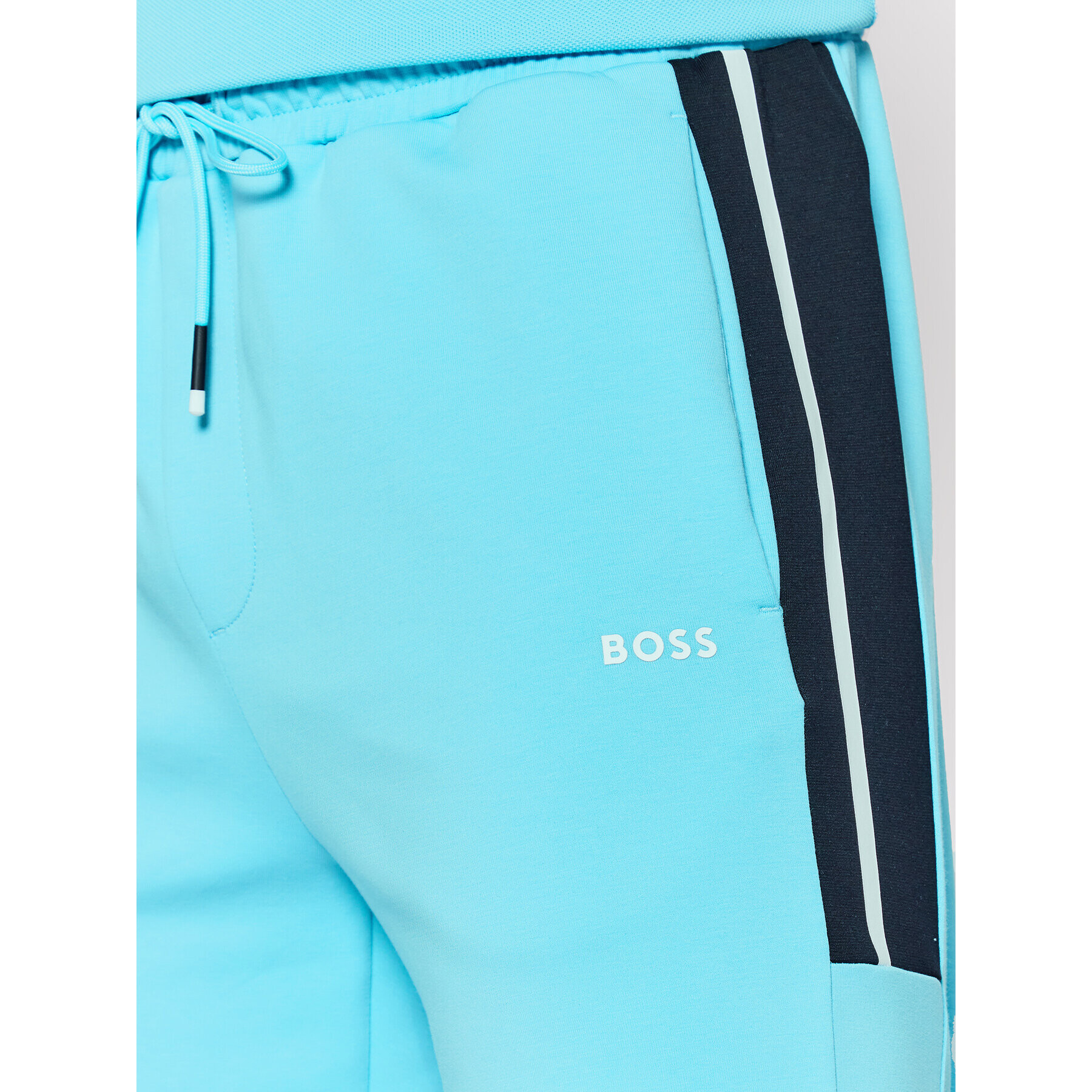 Boss Pantaloni scurți sport Headlo 1 50465953 Albastru Regular Fit - Pled.ro