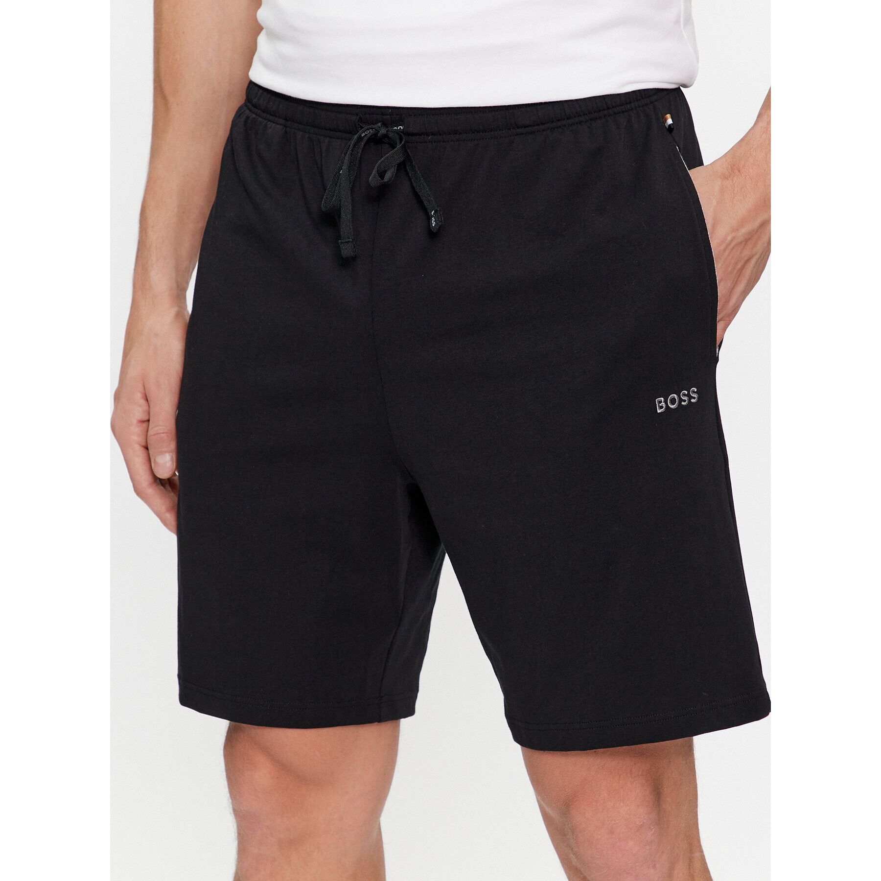 Boss Pantaloni scurți sport Mix&Match 50515367 Negru Regular Fit - Pled.ro