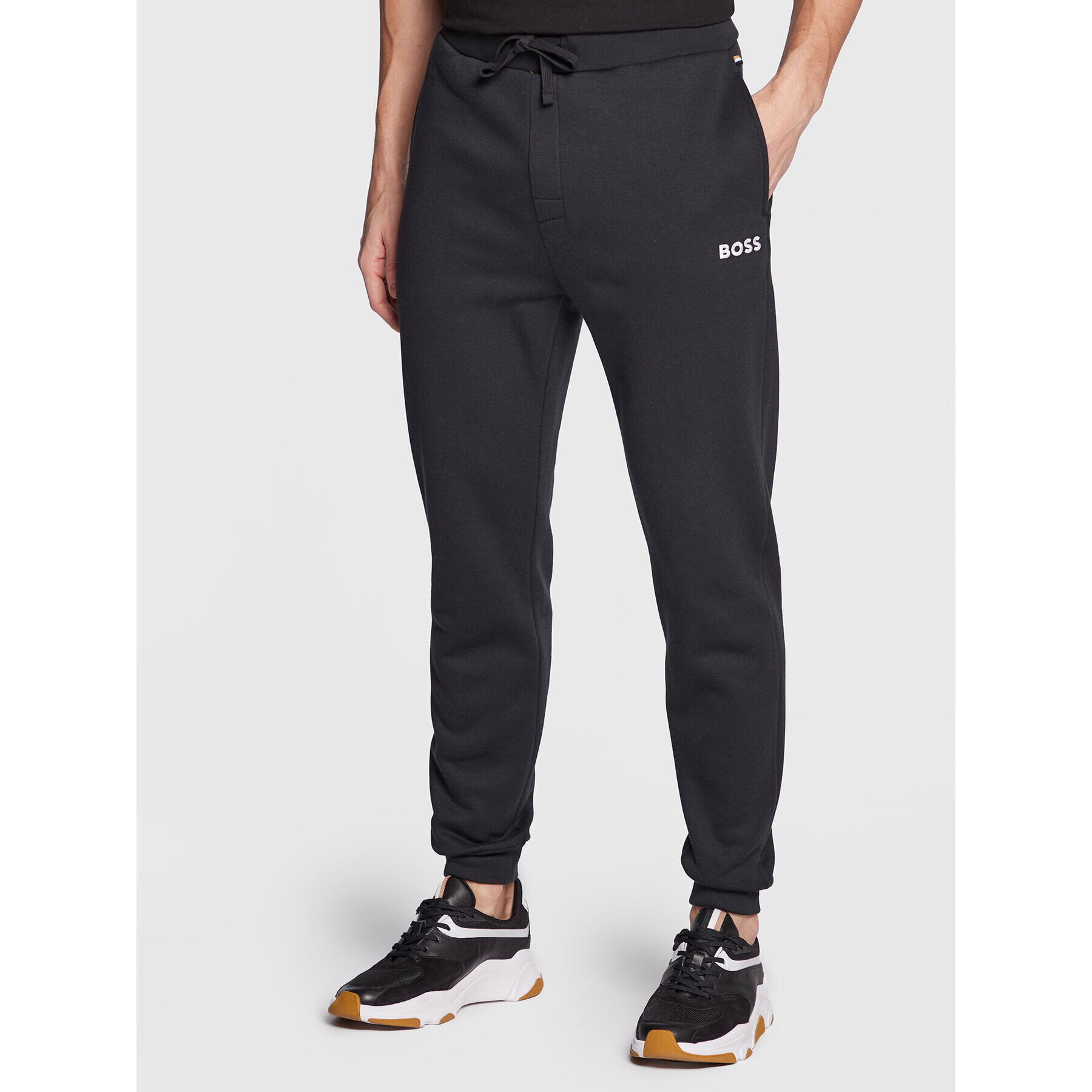 Boss Pantaloni trening 50480654 Negru Regular Fit - Pled.ro