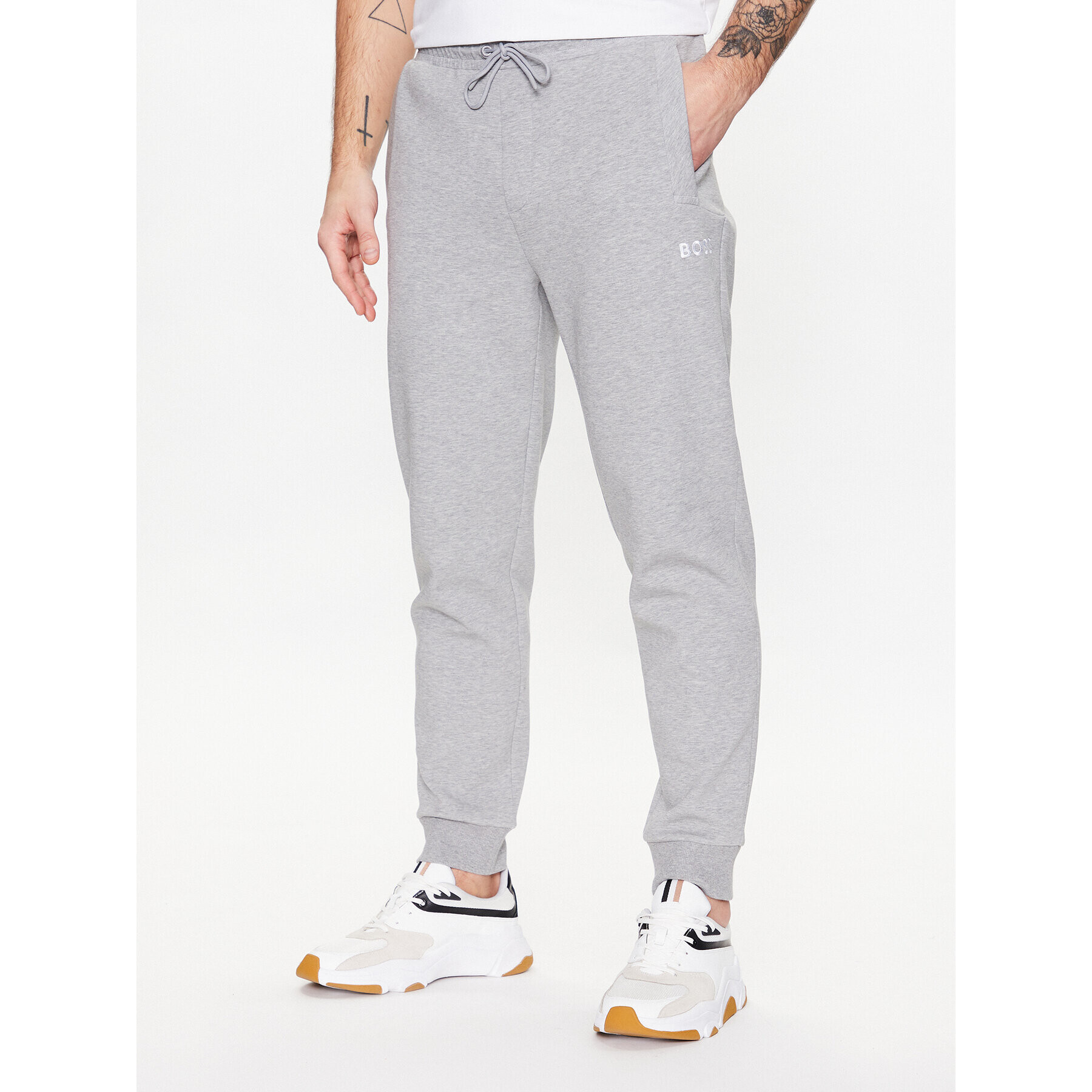 Boss Pantaloni trening 50482911 Gri Regular Fit - Pled.ro