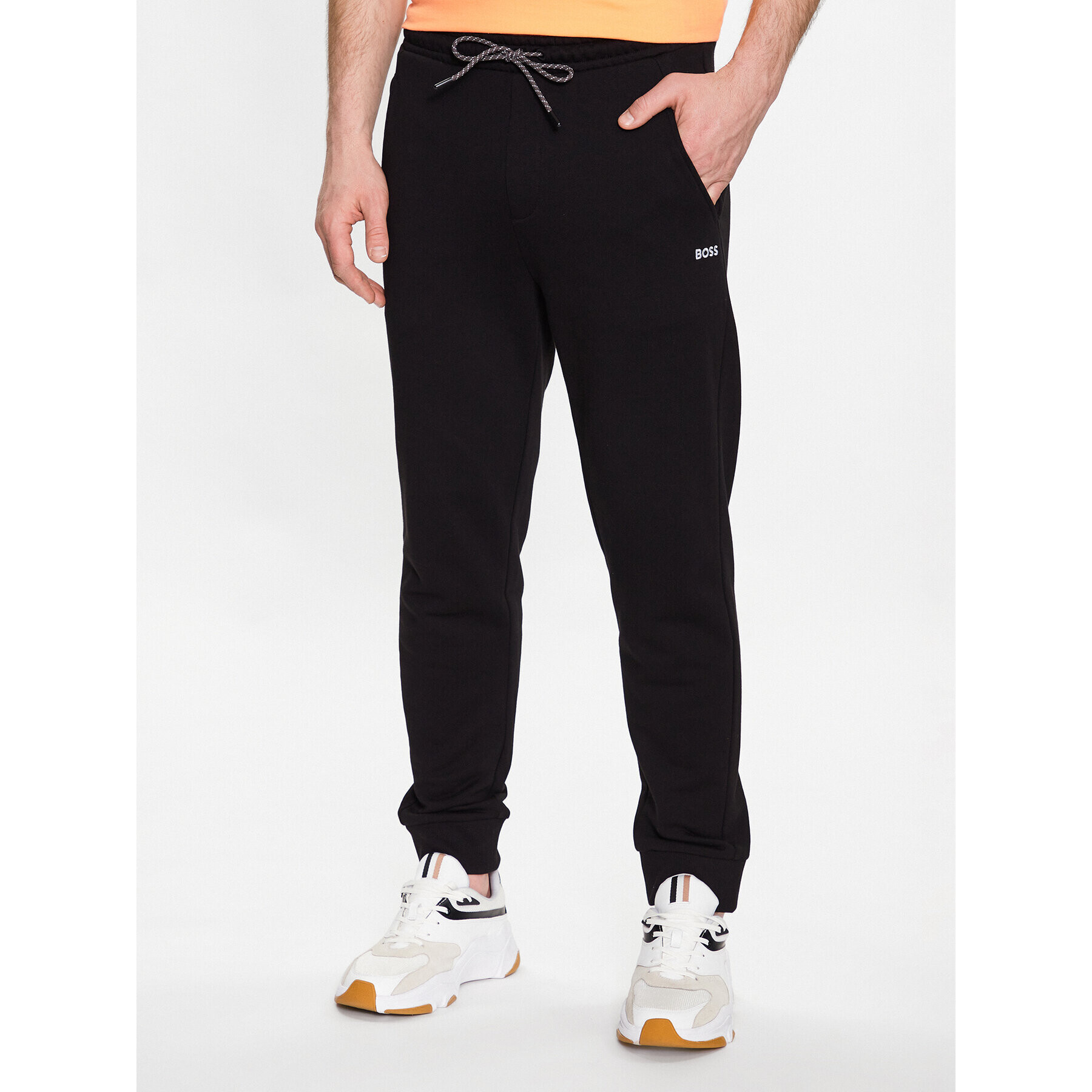 Boss Pantaloni trening Hadiko 50483253 Negru Relaxed Fit - Pled.ro