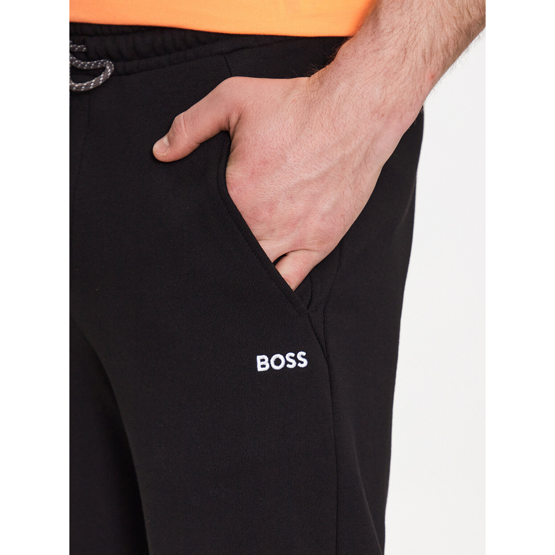 Boss Pantaloni trening Hadiko 50483253 Negru Relaxed Fit - Pled.ro