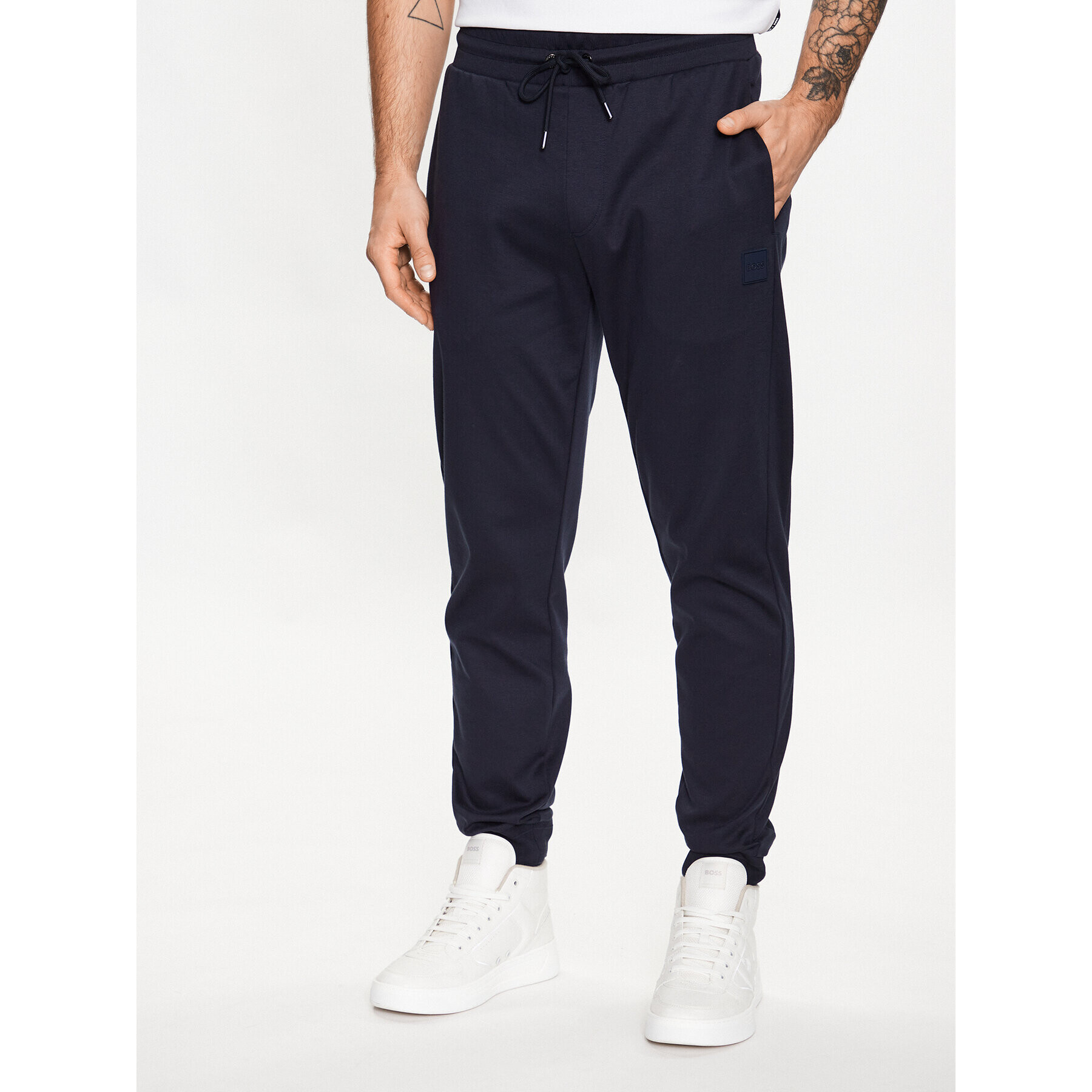 Boss Pantaloni trening Lamont 82 50485181 Bleumarin Regular Fit - Pled.ro