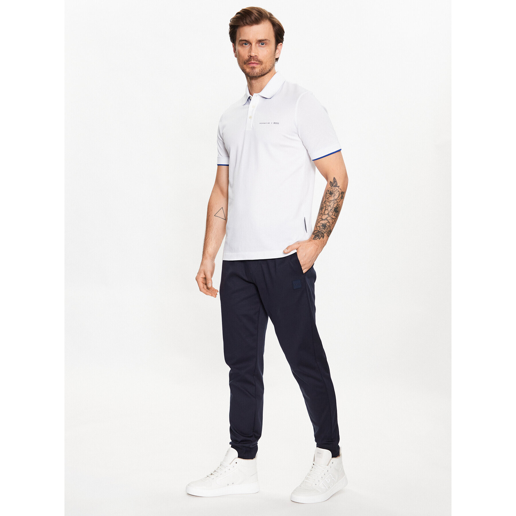 Boss Pantaloni trening Lamont 82 50485181 Bleumarin Regular Fit - Pled.ro