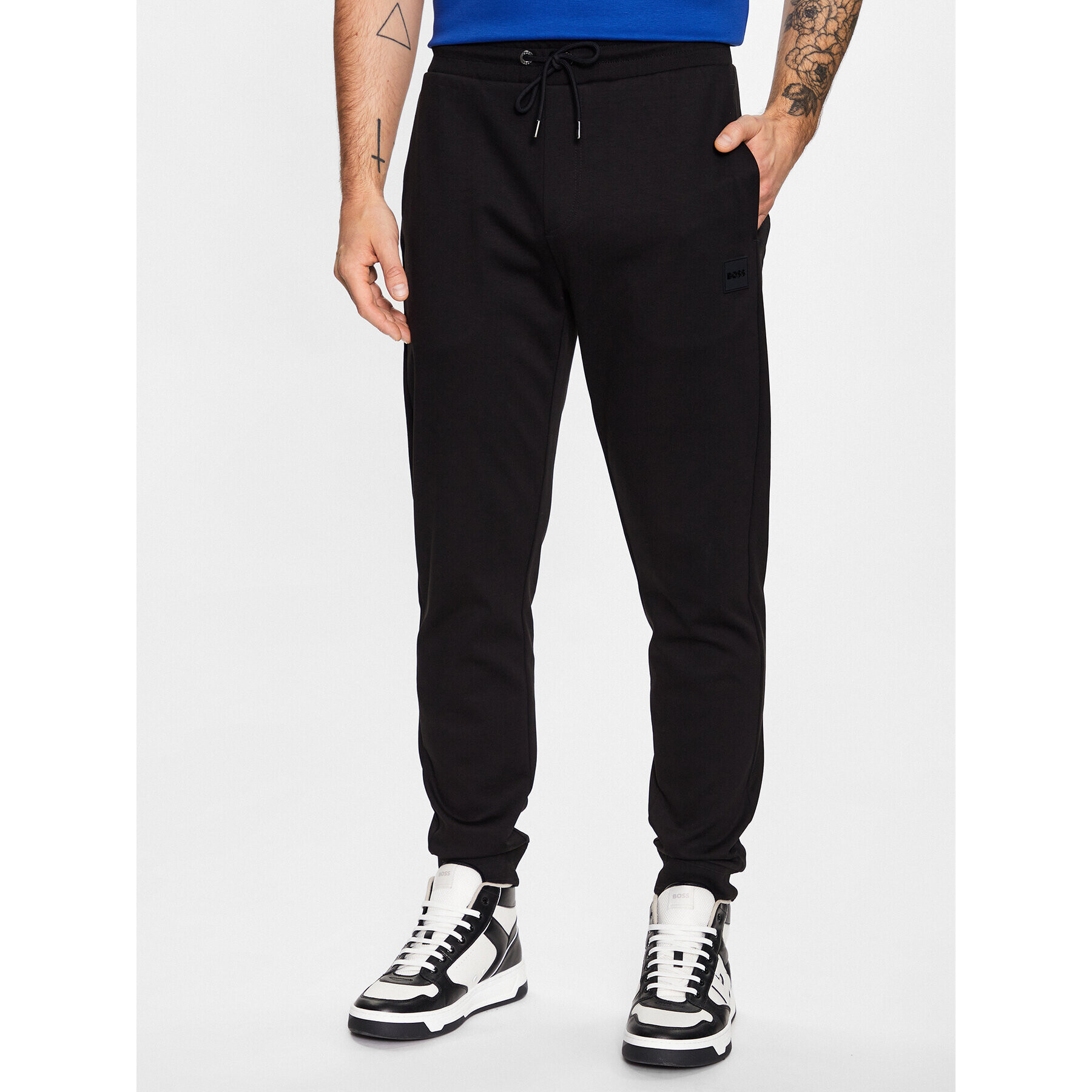 Boss Pantaloni trening 50485181 Negru Regular Fit - Pled.ro