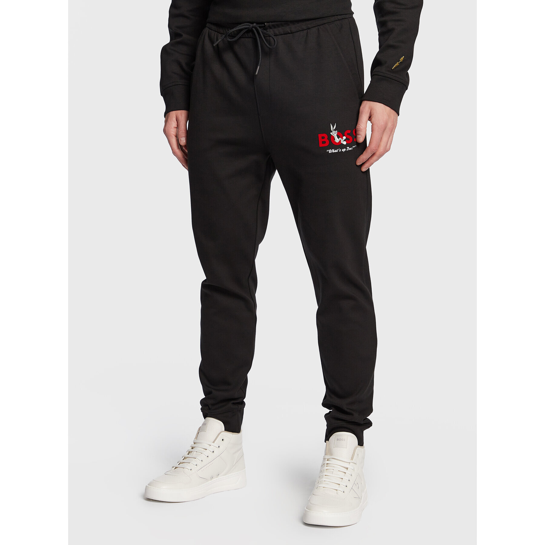 Boss Pantaloni trening 50486309 Negru Regular Fit - Pled.ro