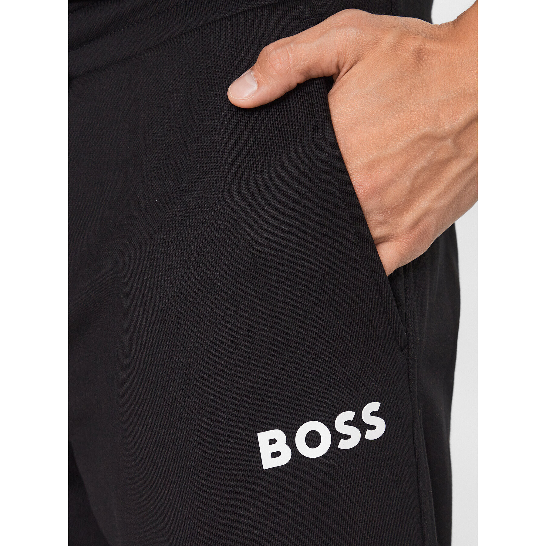 Boss Pantaloni trening 50486640 Negru Oversize - Pled.ro