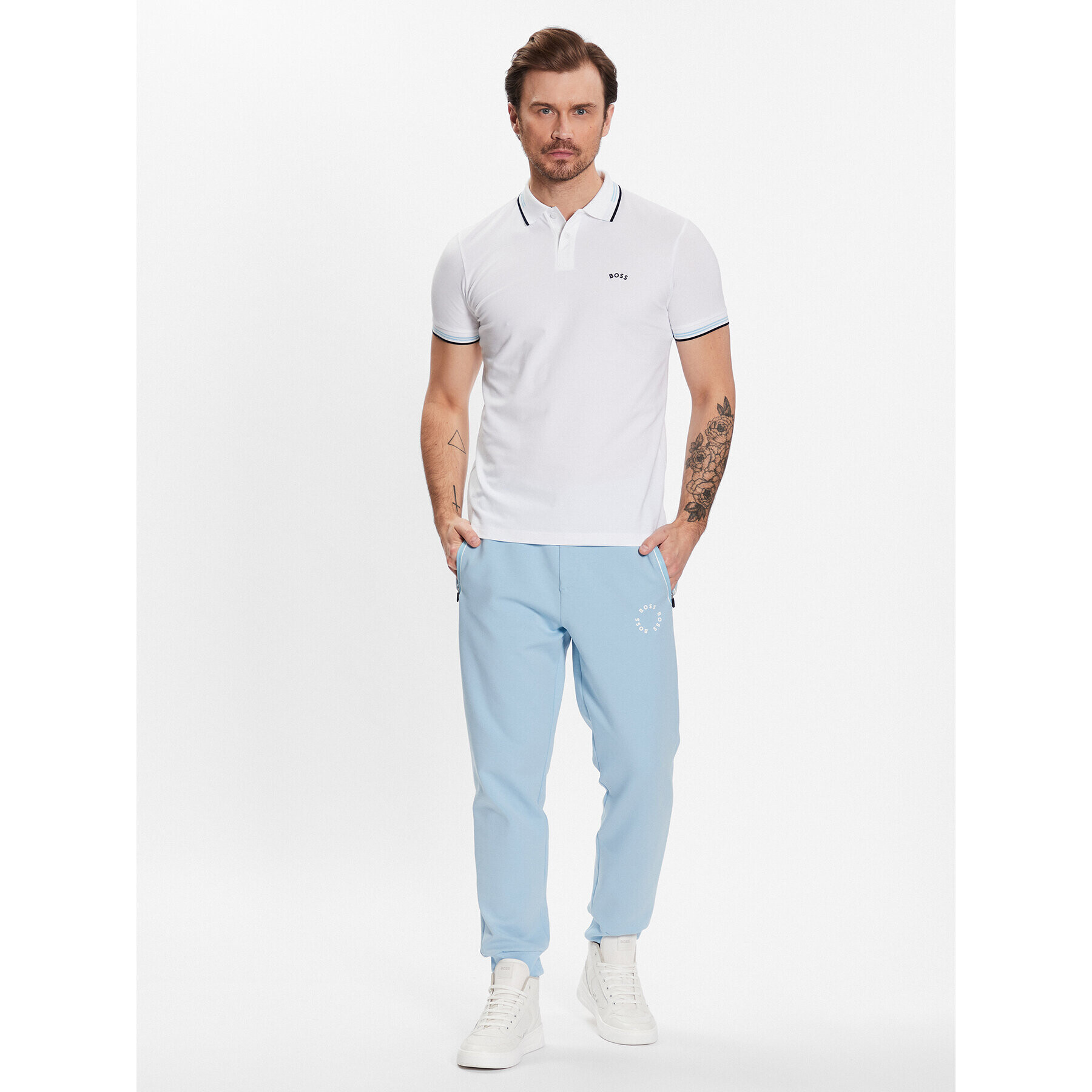 Boss Pantaloni trening 50487939 Albastru Regular Fit - Pled.ro