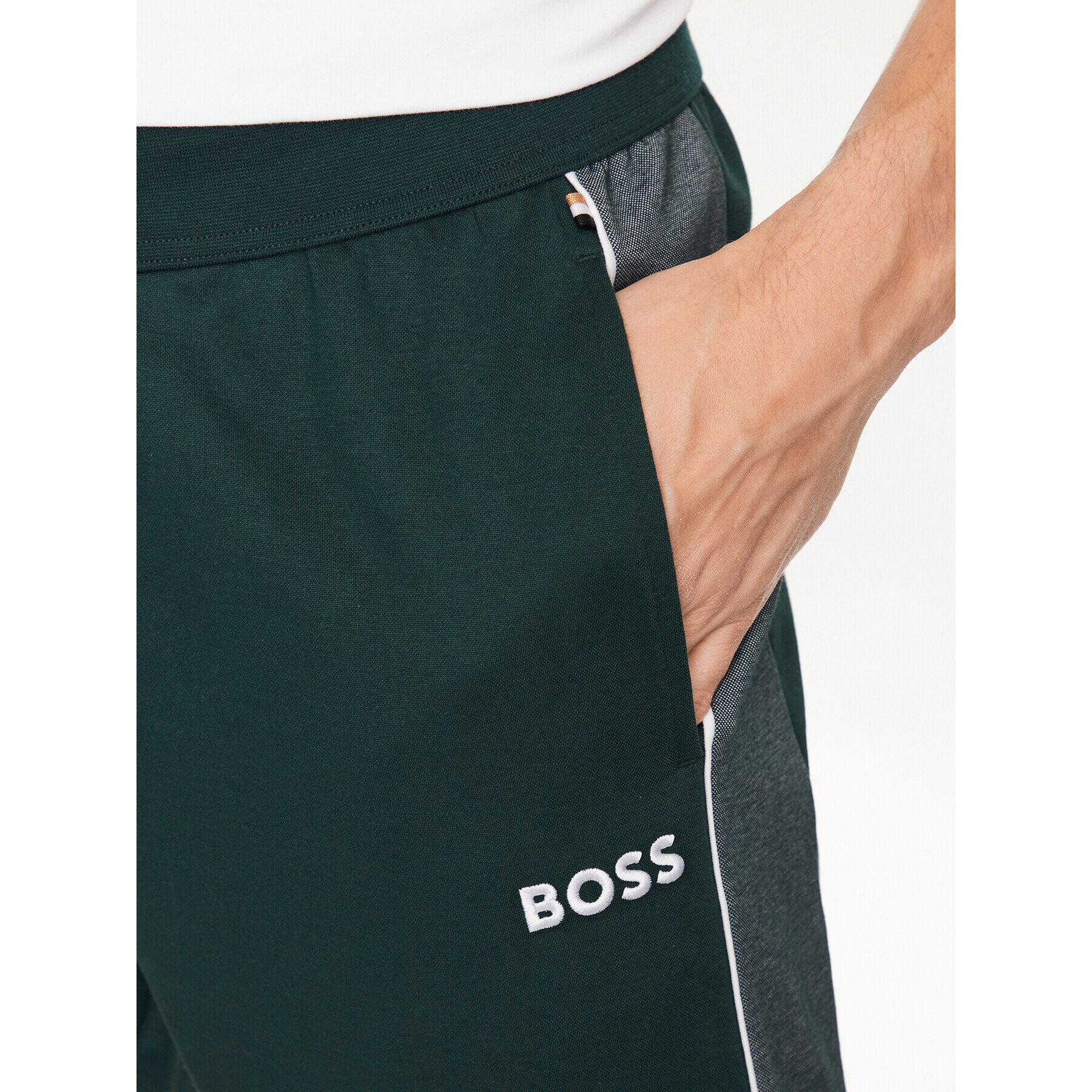 Boss Pantaloni trening 50491283 Verde Regular Fit - Pled.ro