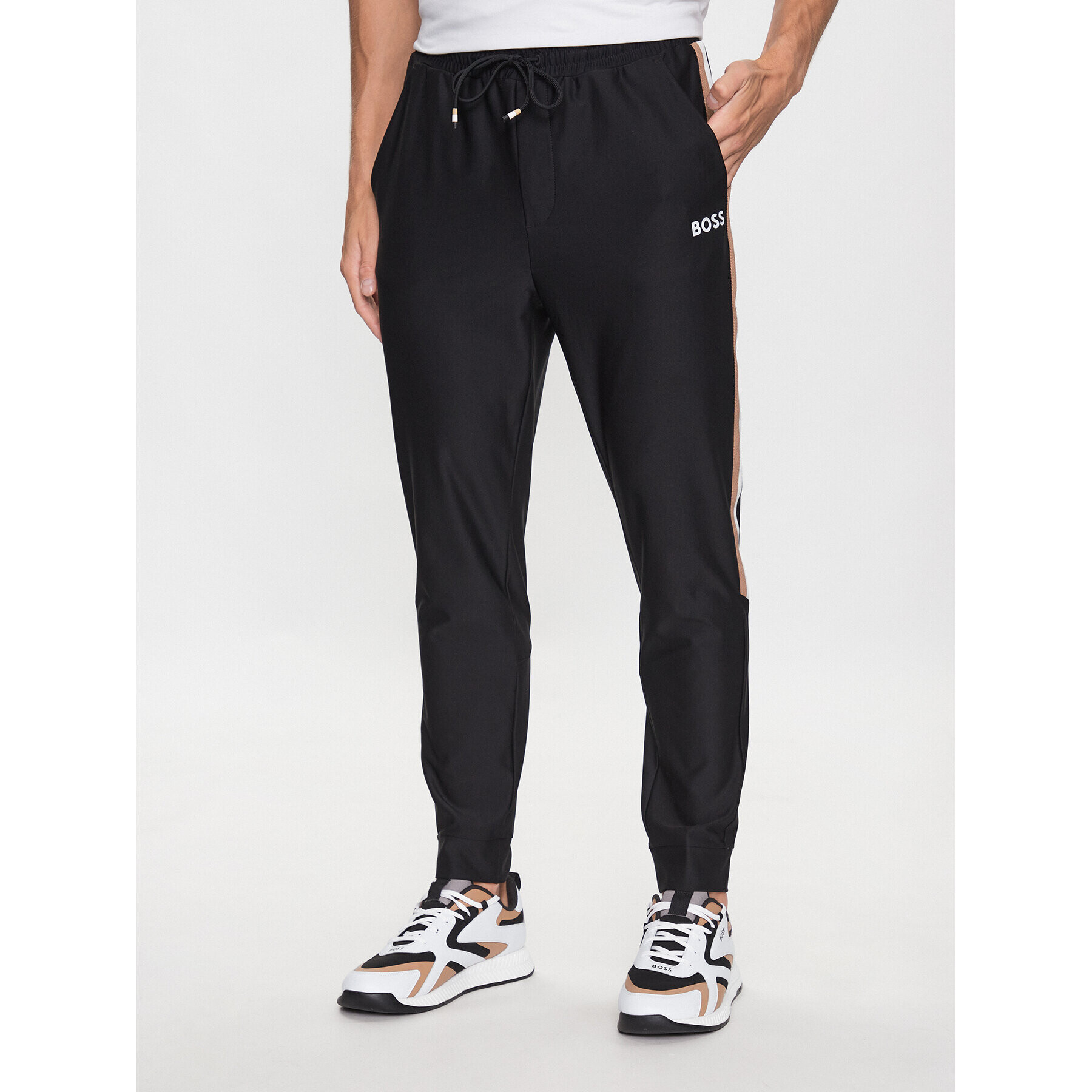 Boss Pantaloni trening 50504553 Negru Regular Fit - Pled.ro