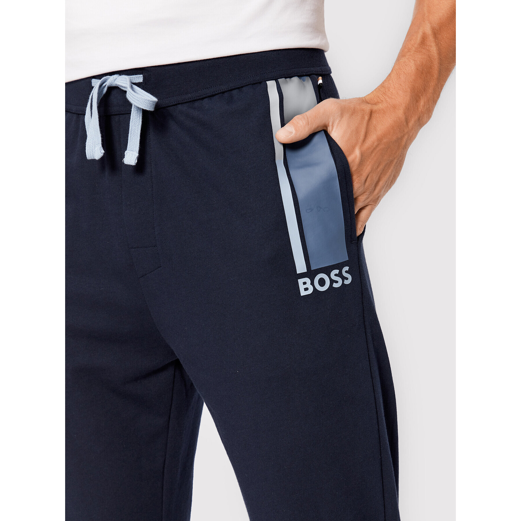 Boss Pantaloni trening Authentic 50480550 Bleumarin Regular Fit - Pled.ro