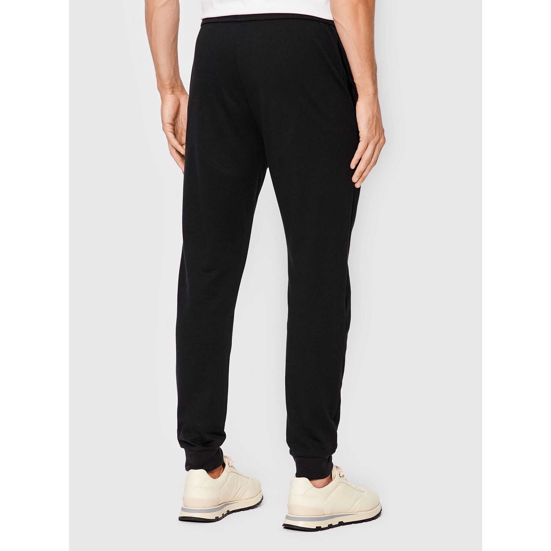 Boss Pantaloni trening Authentic 50480550 Negru Regular Fit - Pled.ro