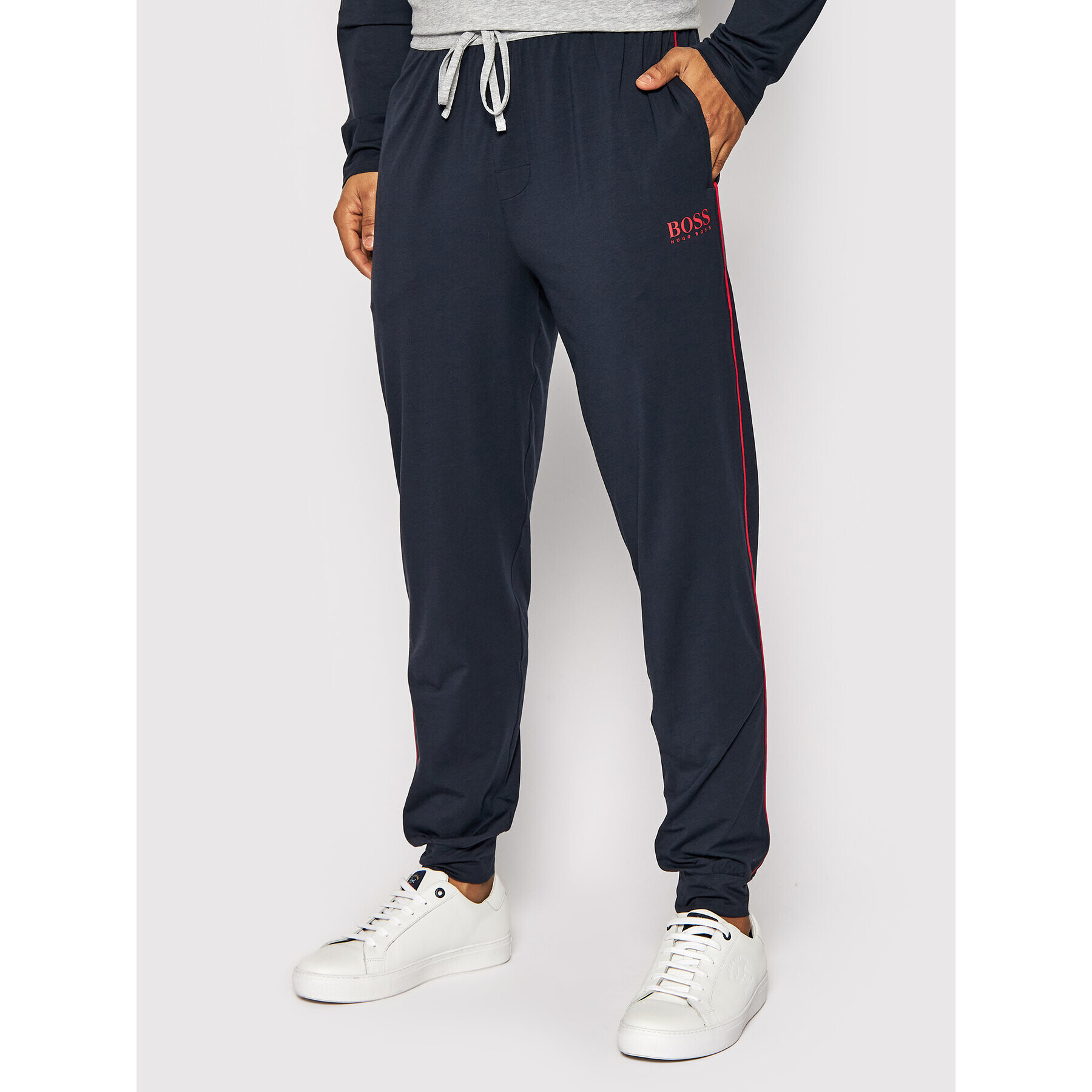 Boss Pantaloni trening Balance 50463495 Bleumarin Regular Fit - Pled.ro