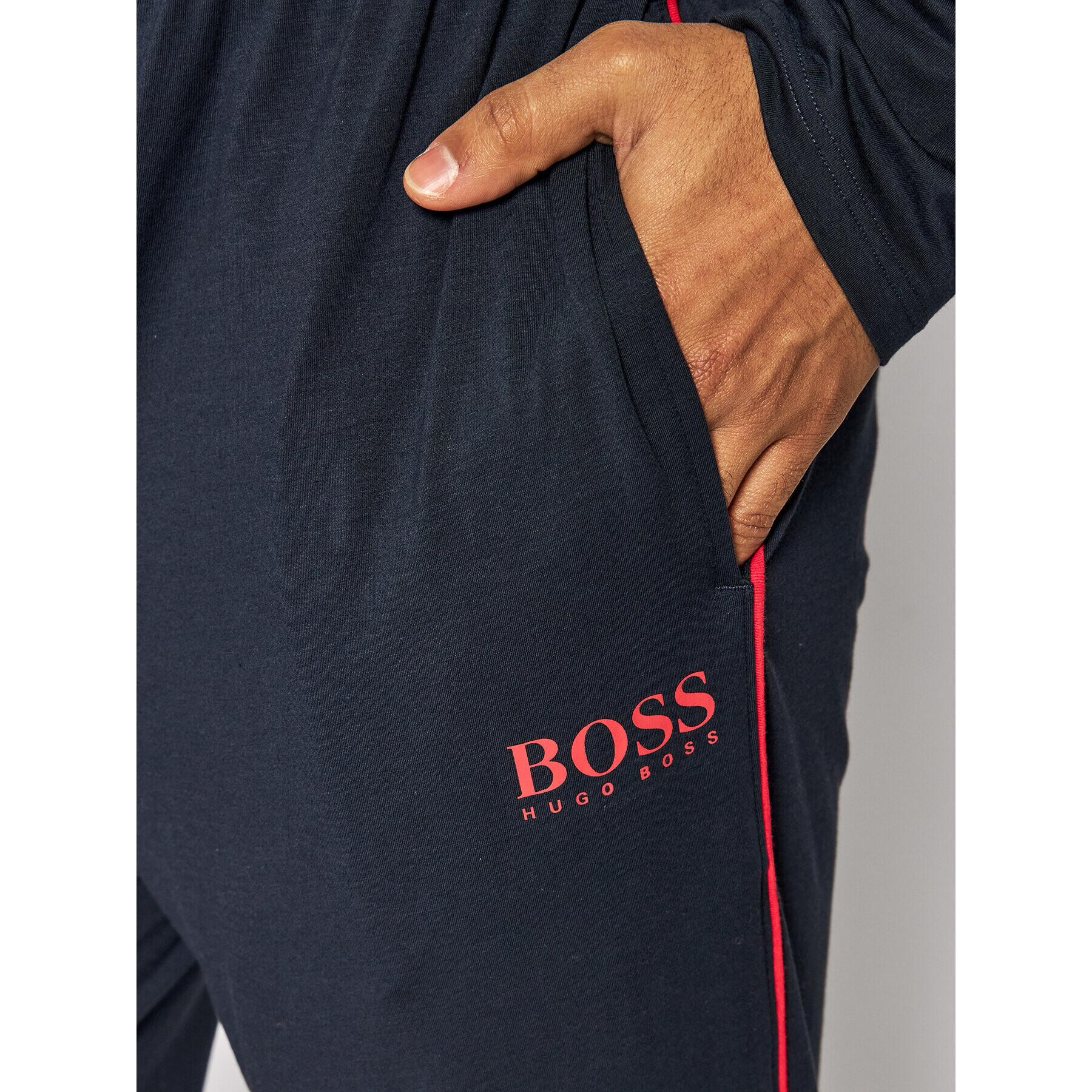 Boss Pantaloni trening Balance 50463495 Bleumarin Regular Fit - Pled.ro