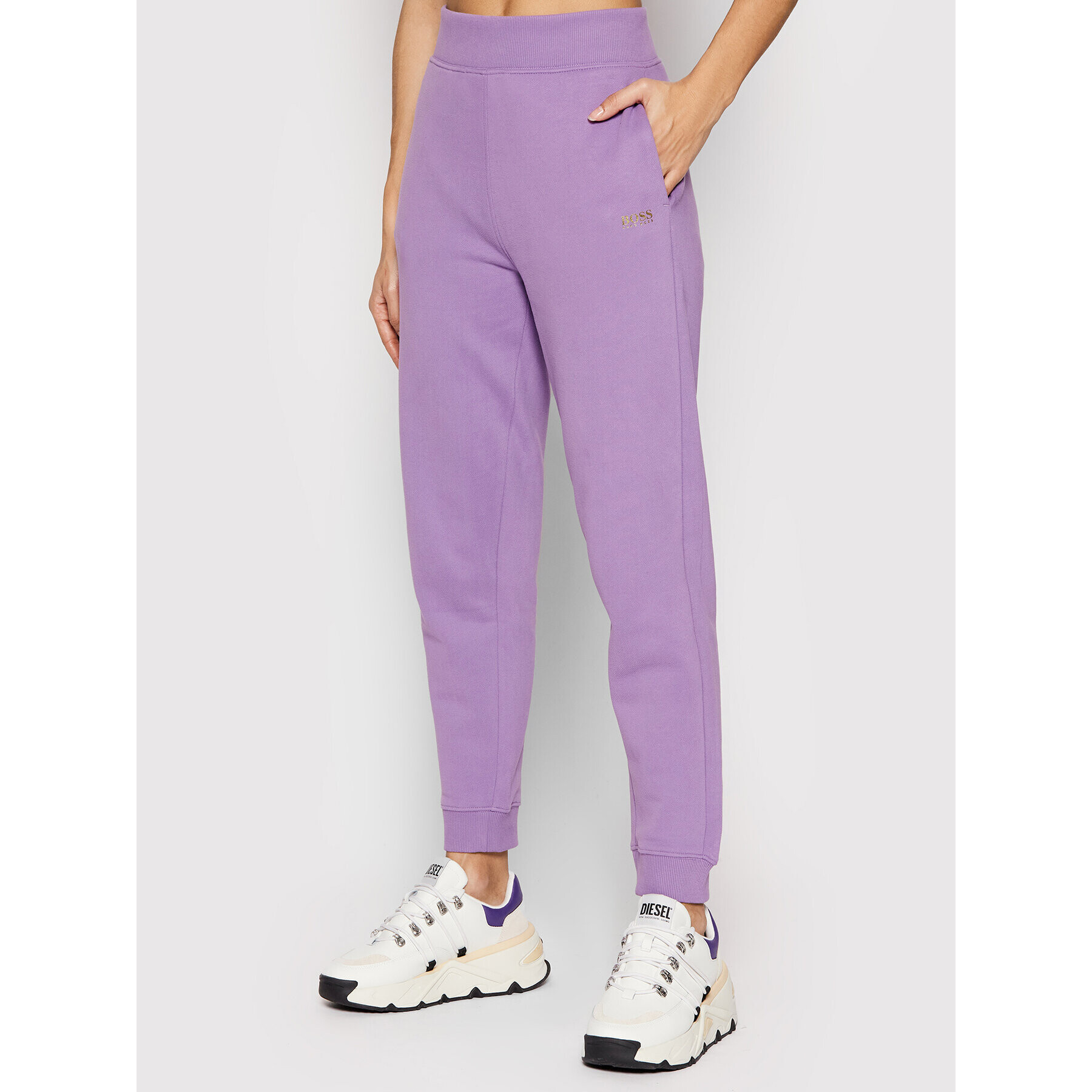 Boss Pantaloni trening C_Ejoy3 50471653 Violet Relaxed Fit - Pled.ro