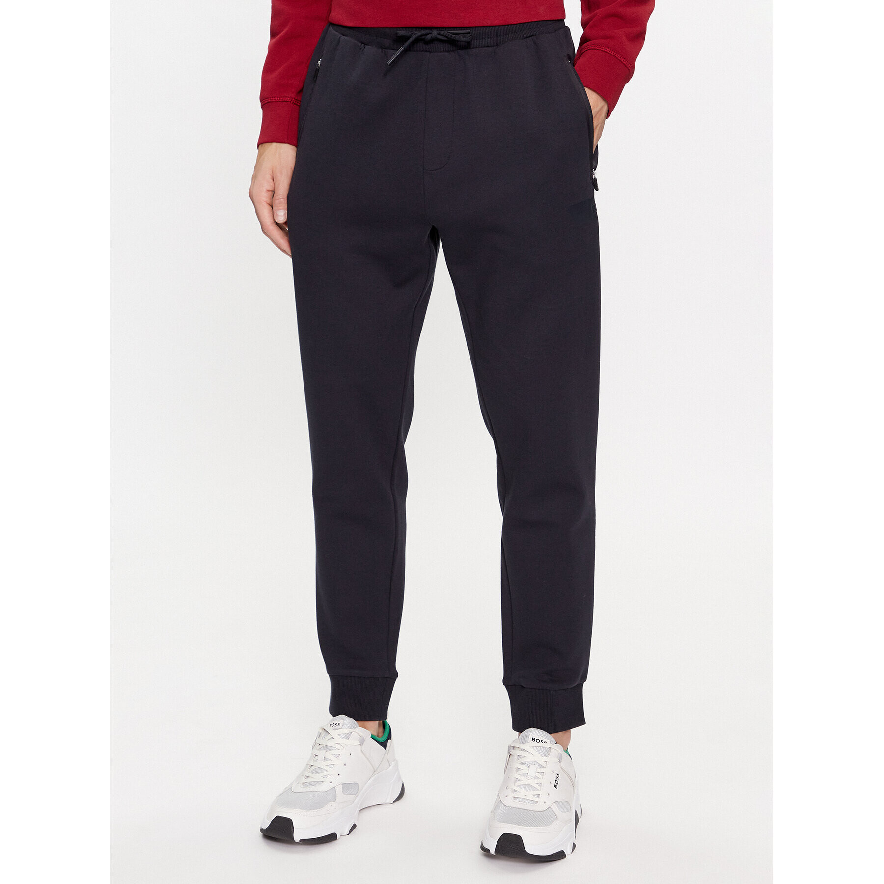 Boss Pantaloni trening Hadiko 1 50498257 Bleumarin Regular Fit - Pled.ro