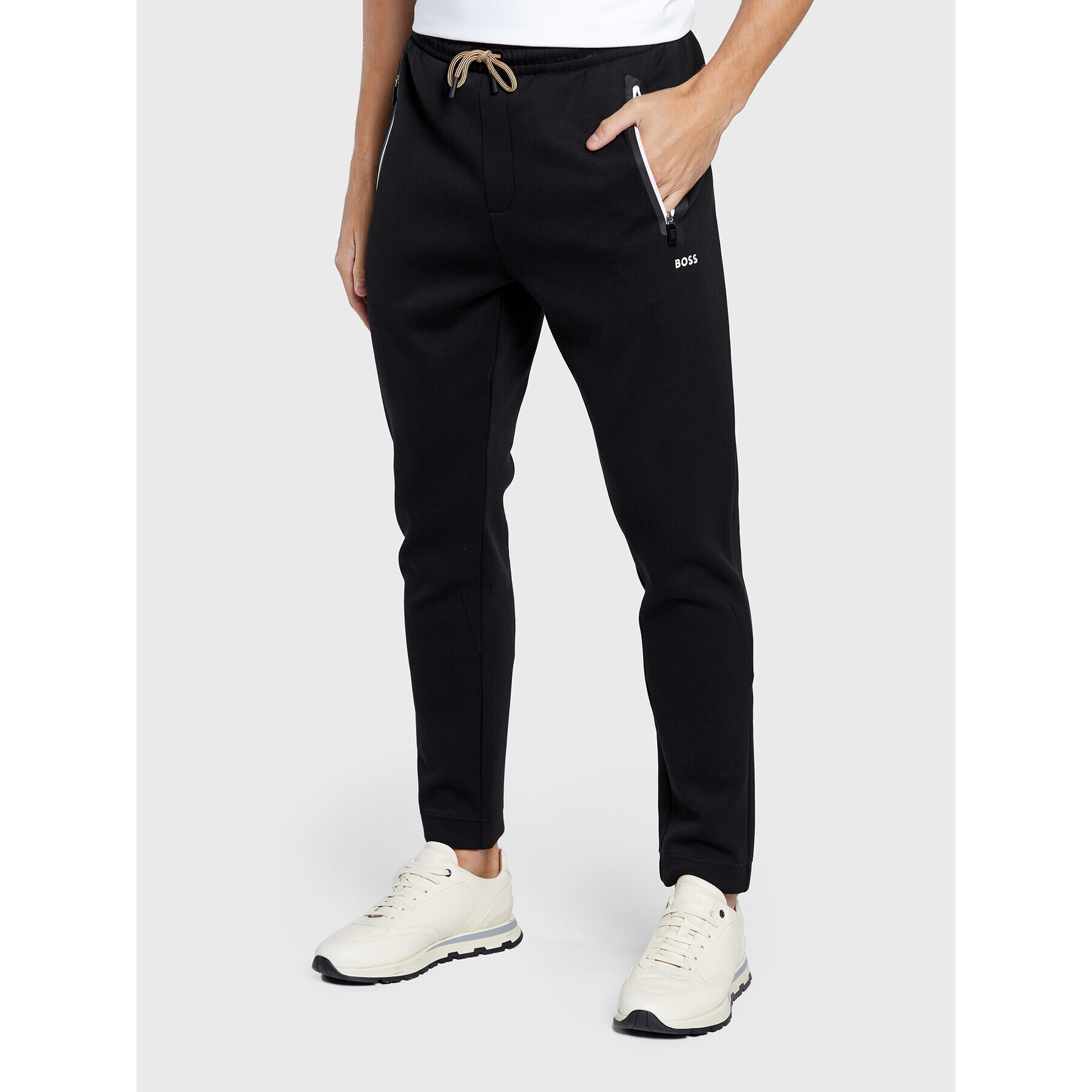 Boss Pantaloni trening Hadiko 3 50476408 Negru Regular Fit - Pled.ro